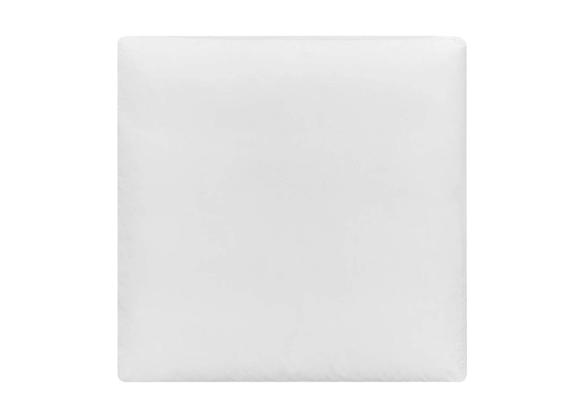 White Commix Down Filled Overstuffed Performance Velvet Ottoman,Modway