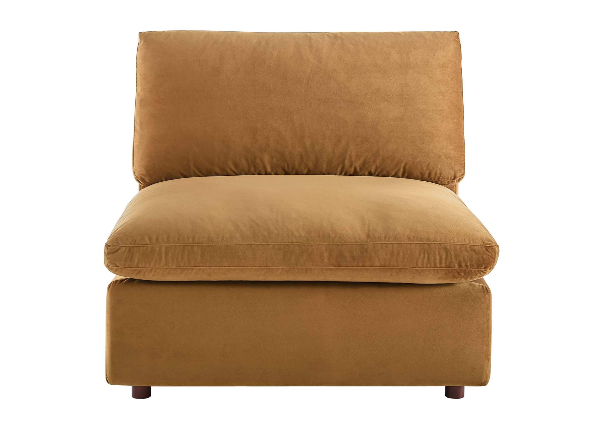 Commix Down Filled Overstuffed Performance Velvet Armless Chair,Modway