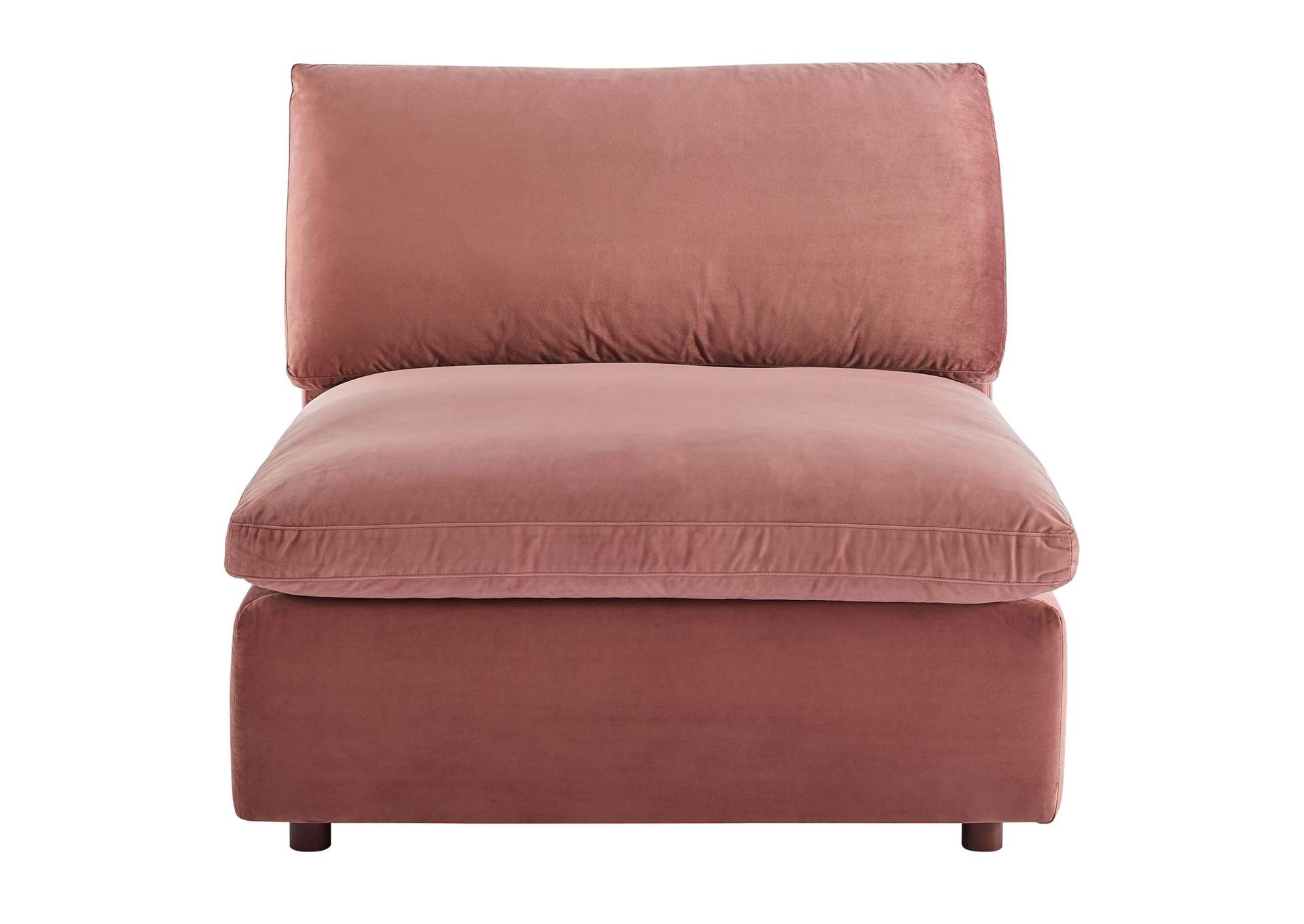 Commix Down Filled Overstuffed Performance Velvet Armless Chair,Modway