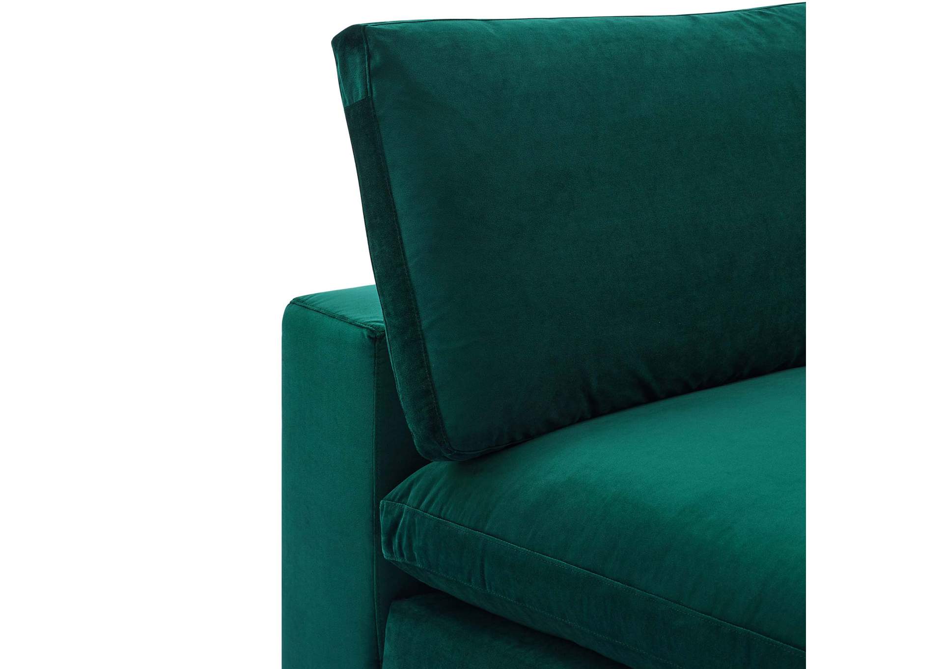 Commix Down Filled Overstuffed Performance Velvet Armless Chair,Modway