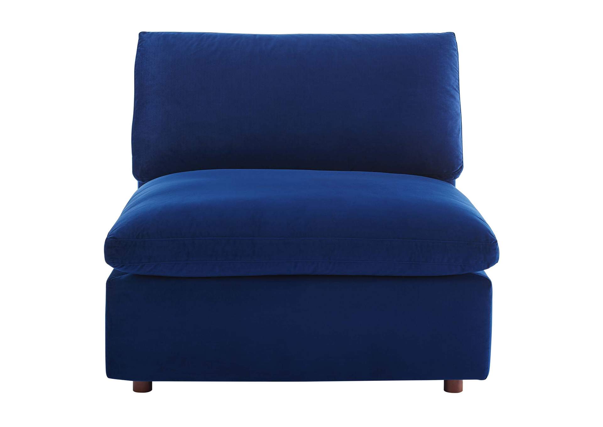 Commix Down Filled Overstuffed Performance Velvet Armless Chair,Modway