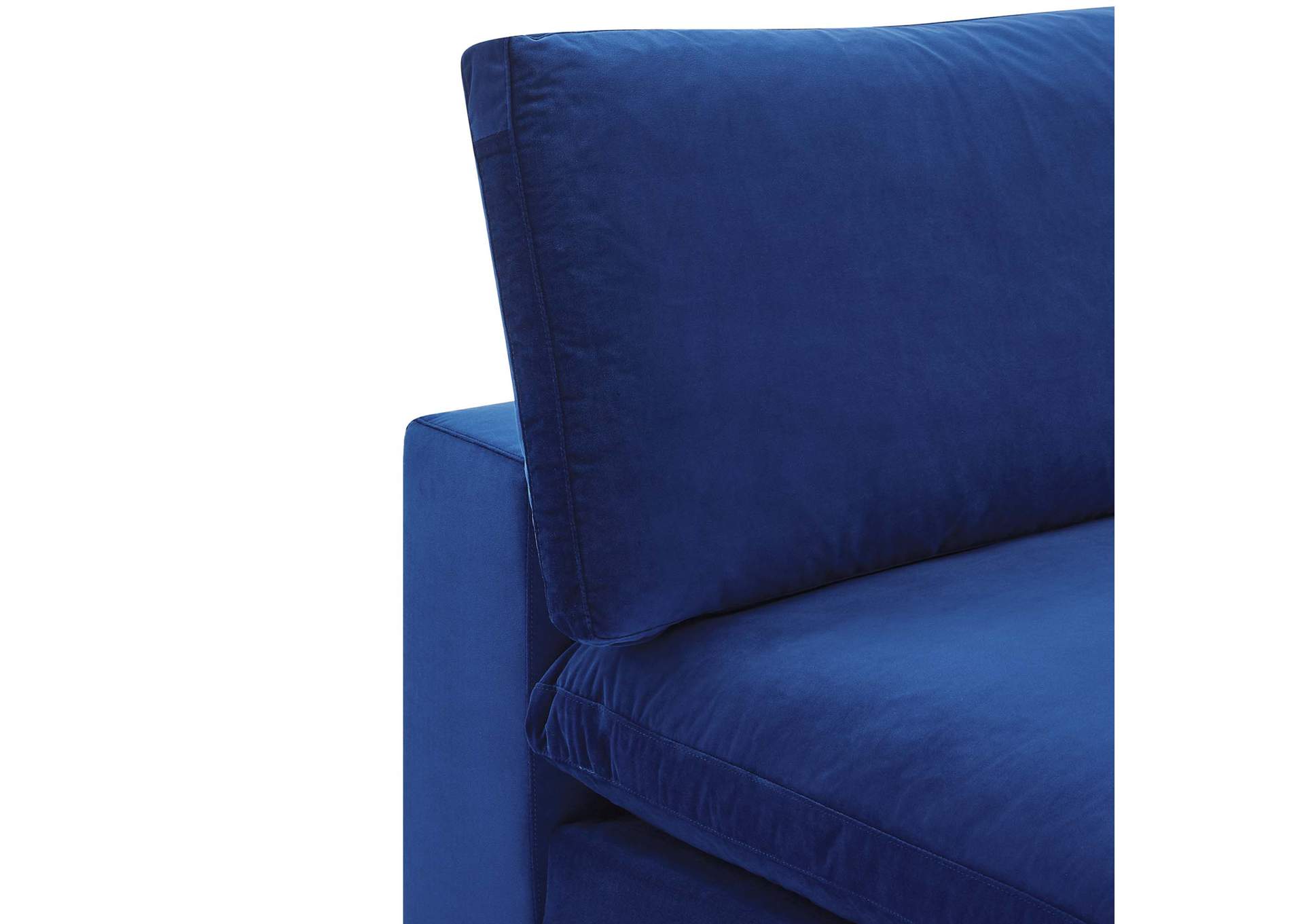 Commix Down Filled Overstuffed Performance Velvet Armless Chair,Modway