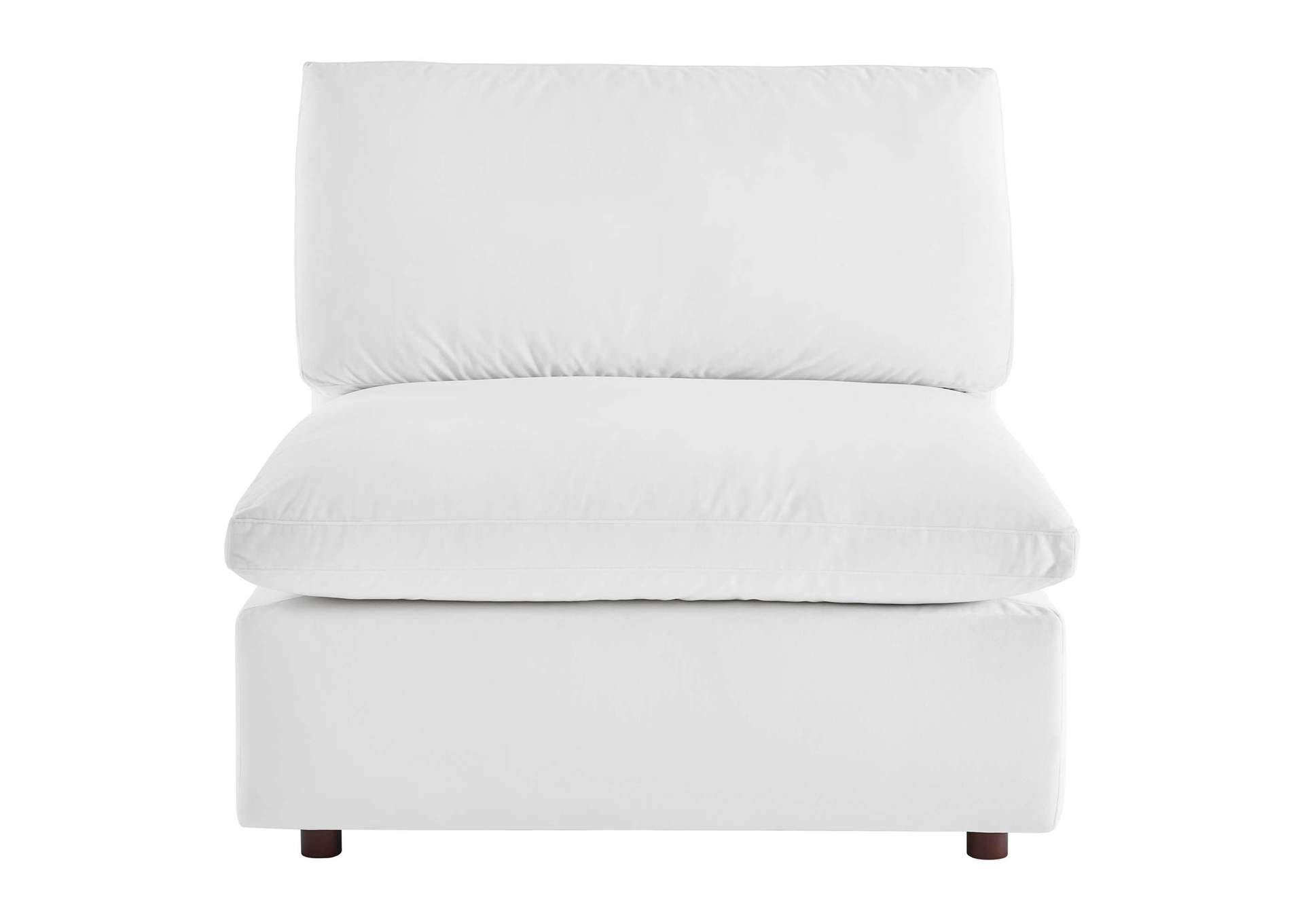 Commix Down Filled Overstuffed Performance Velvet Armless Chair,Modway