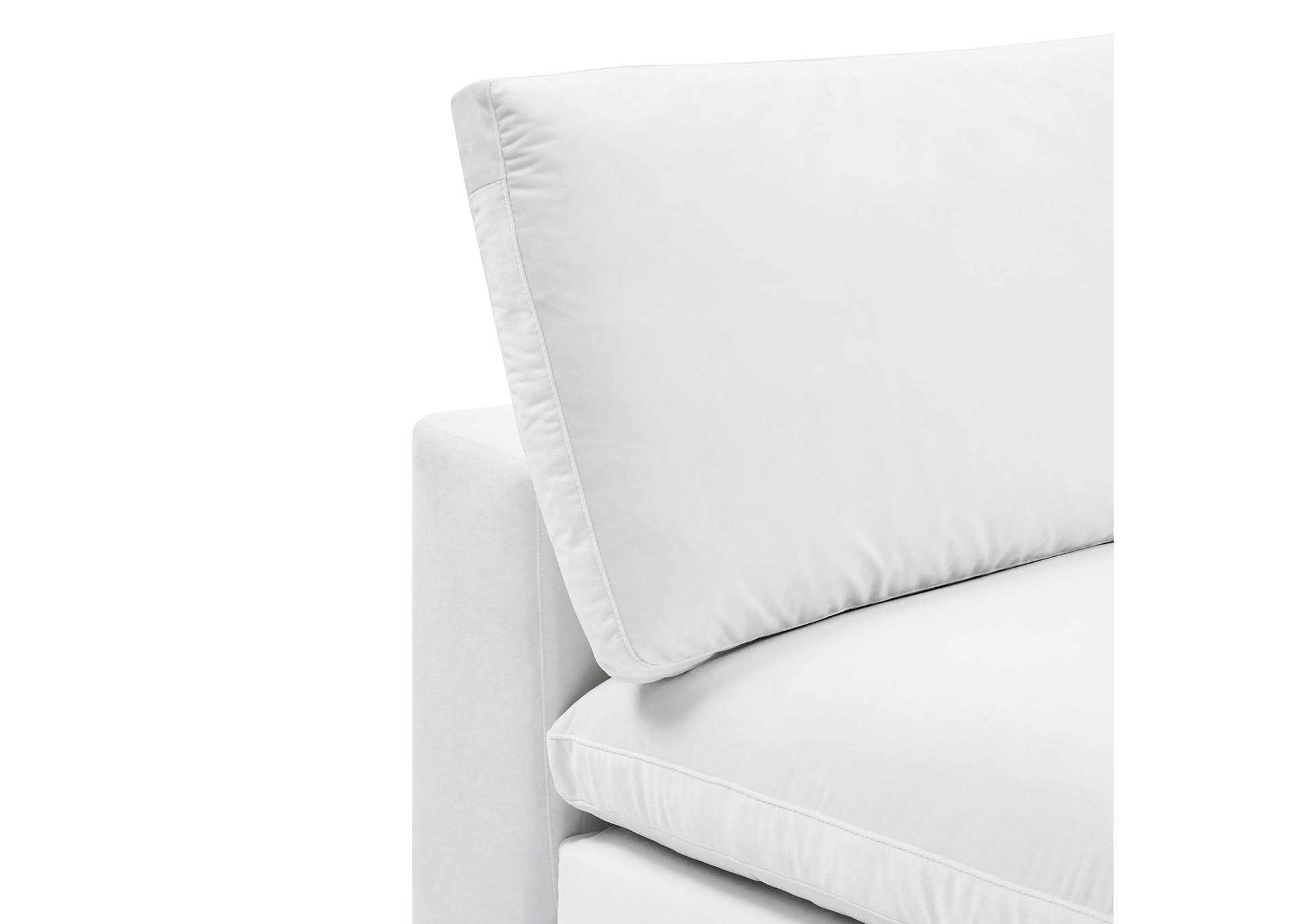 Commix Down Filled Overstuffed Performance Velvet Armless Chair,Modway