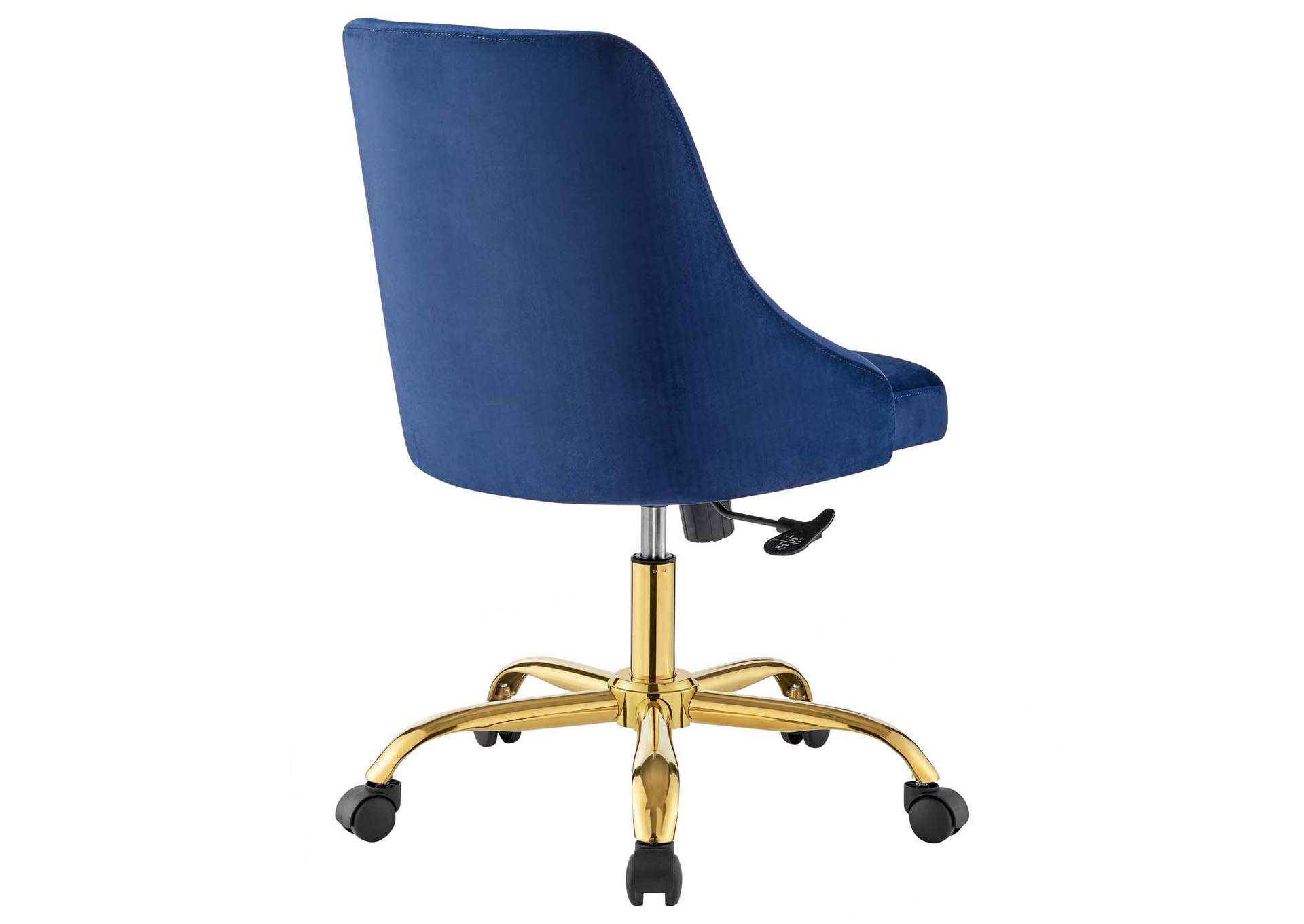 Gold Navy Distinct Tufted Swivel Performance Velvet Office Chair,Modway