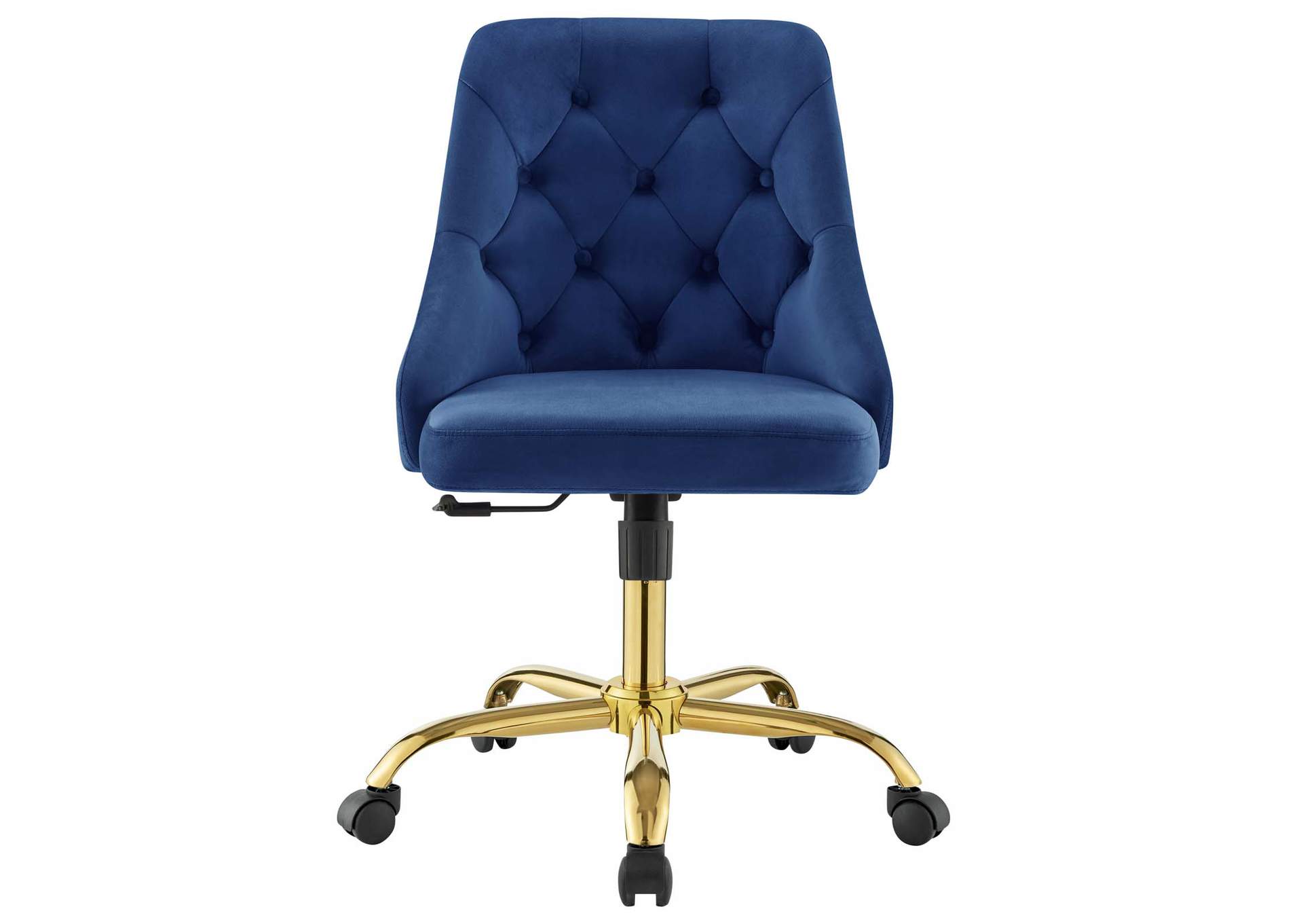 Gold Navy Distinct Tufted Swivel Performance Velvet Office Chair,Modway