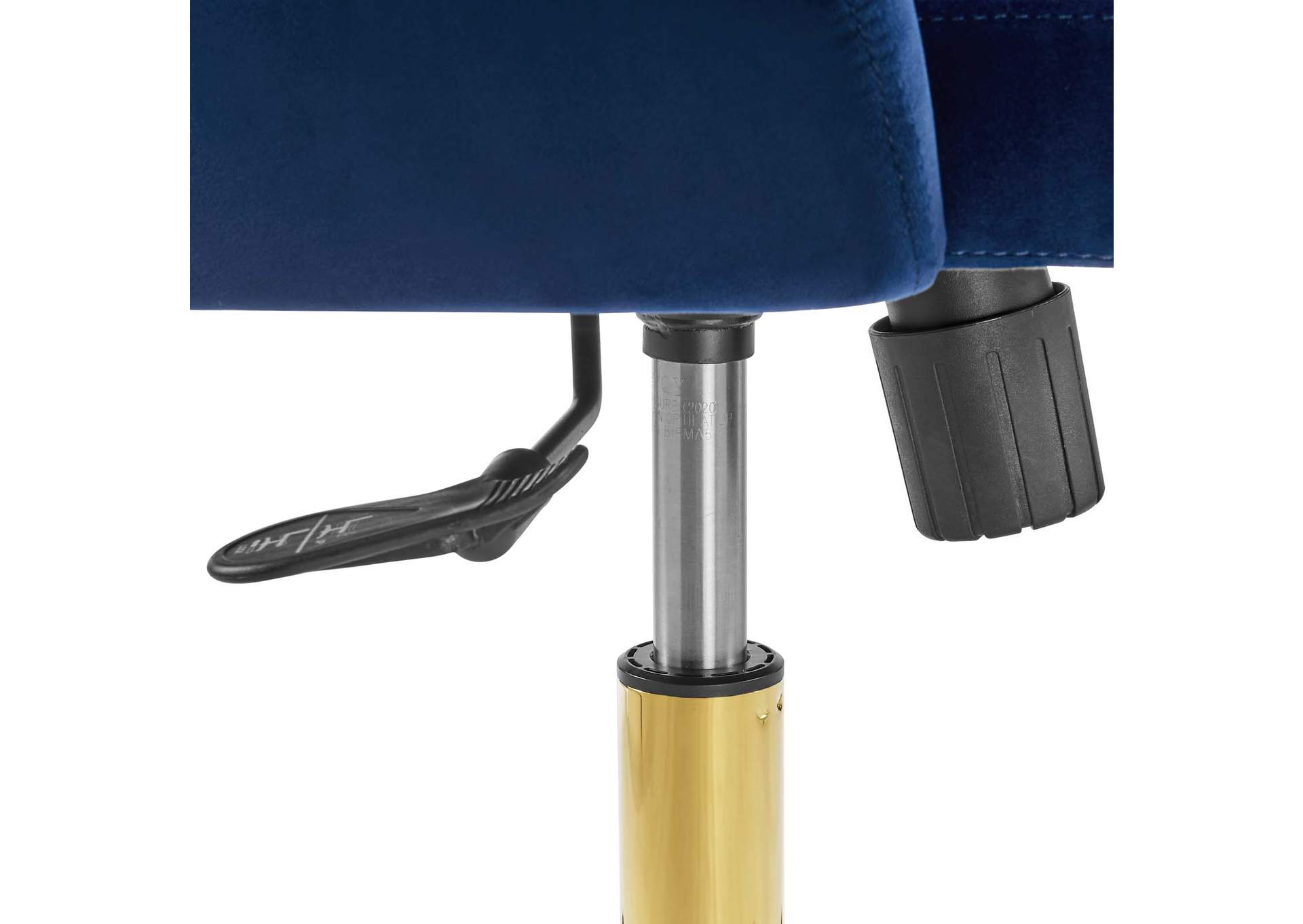 Gold Navy Distinct Tufted Swivel Performance Velvet Office Chair,Modway