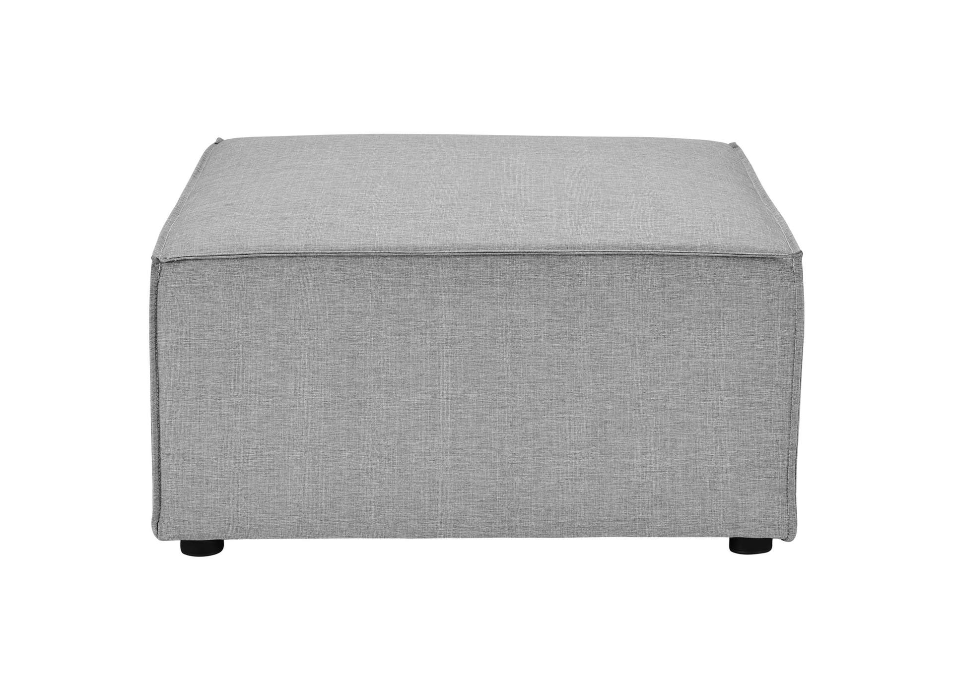 Gray Saybrook Outdoor Patio Upholstered Loveseat and Ottoman Set,Modway