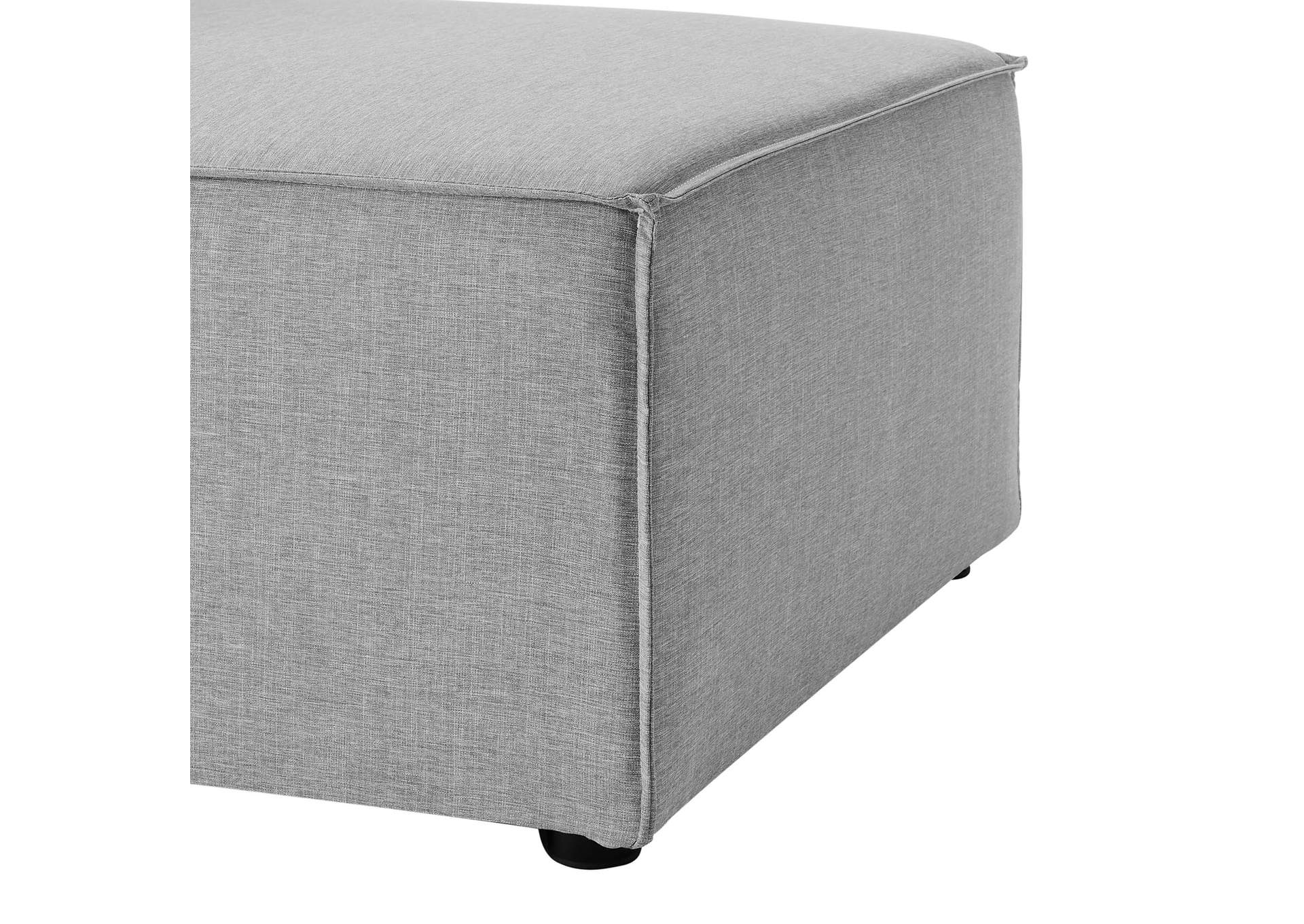 Gray Saybrook Outdoor Patio Upholstered 3-Piece Sectional Sofa,Modway