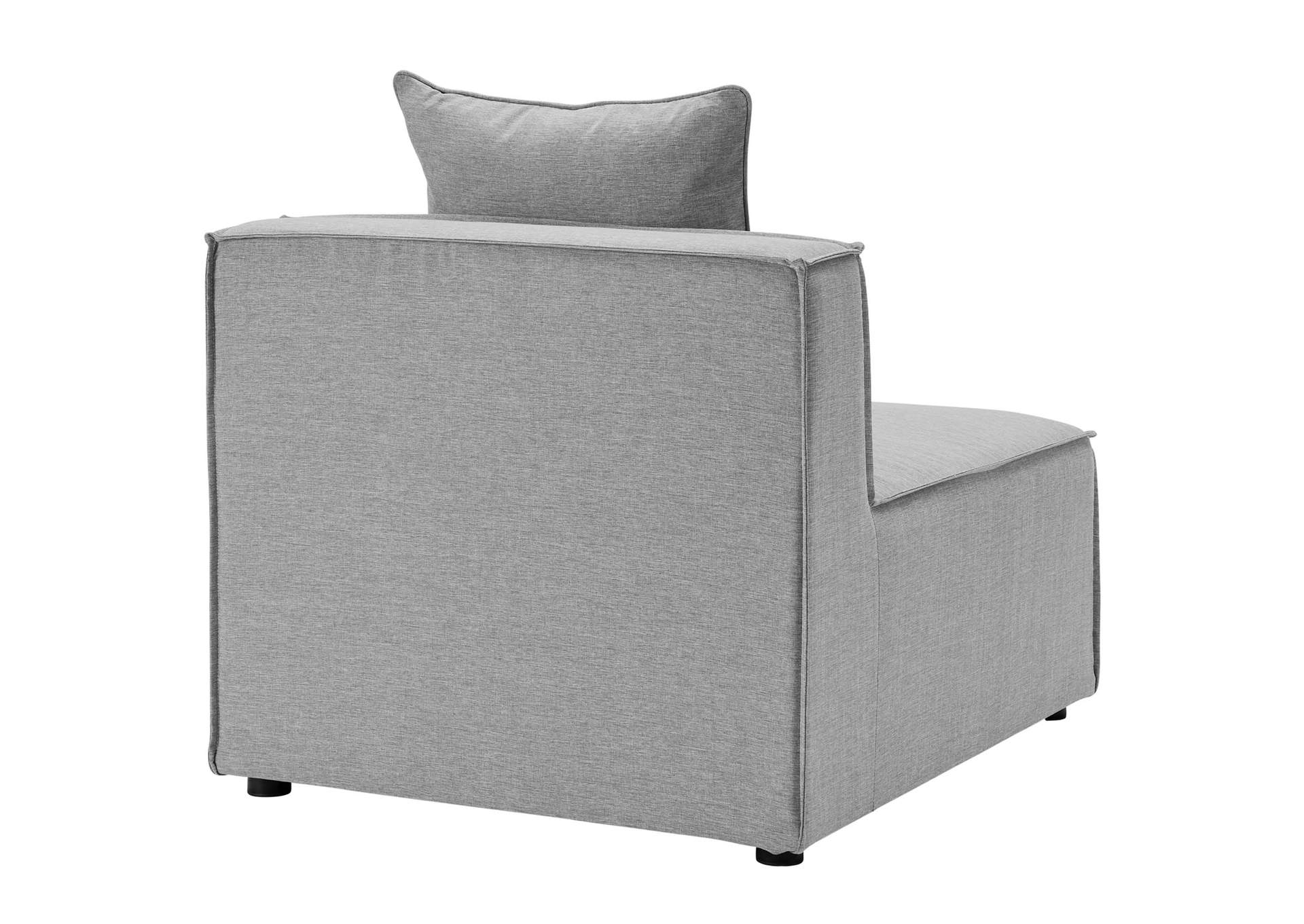 Gray Saybrook Outdoor Patio Upholstered 4-Piece Sectional Sofa,Modway