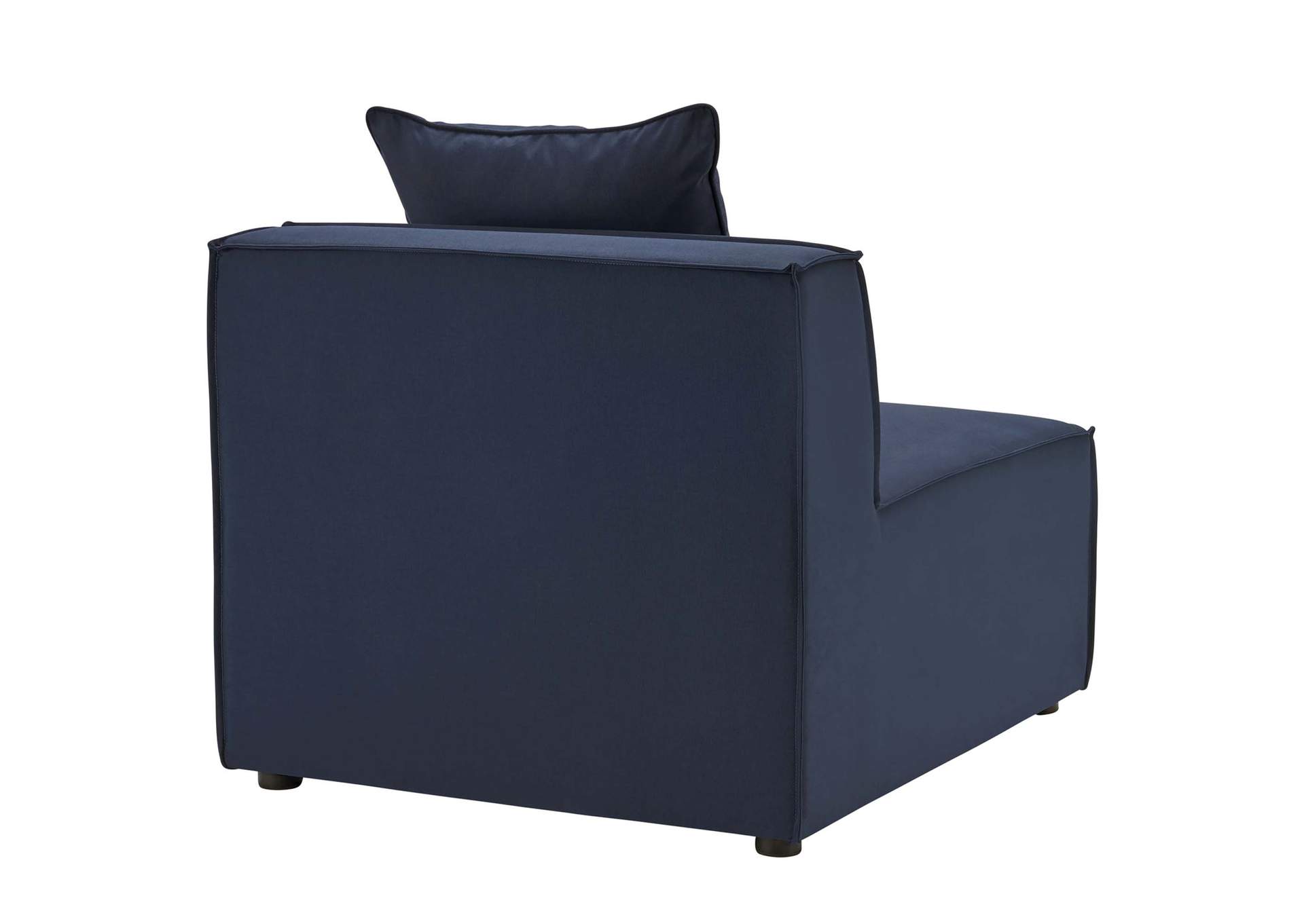 Navy Saybrook Outdoor Patio Upholstered 4-Piece Sectional Sofa,Modway