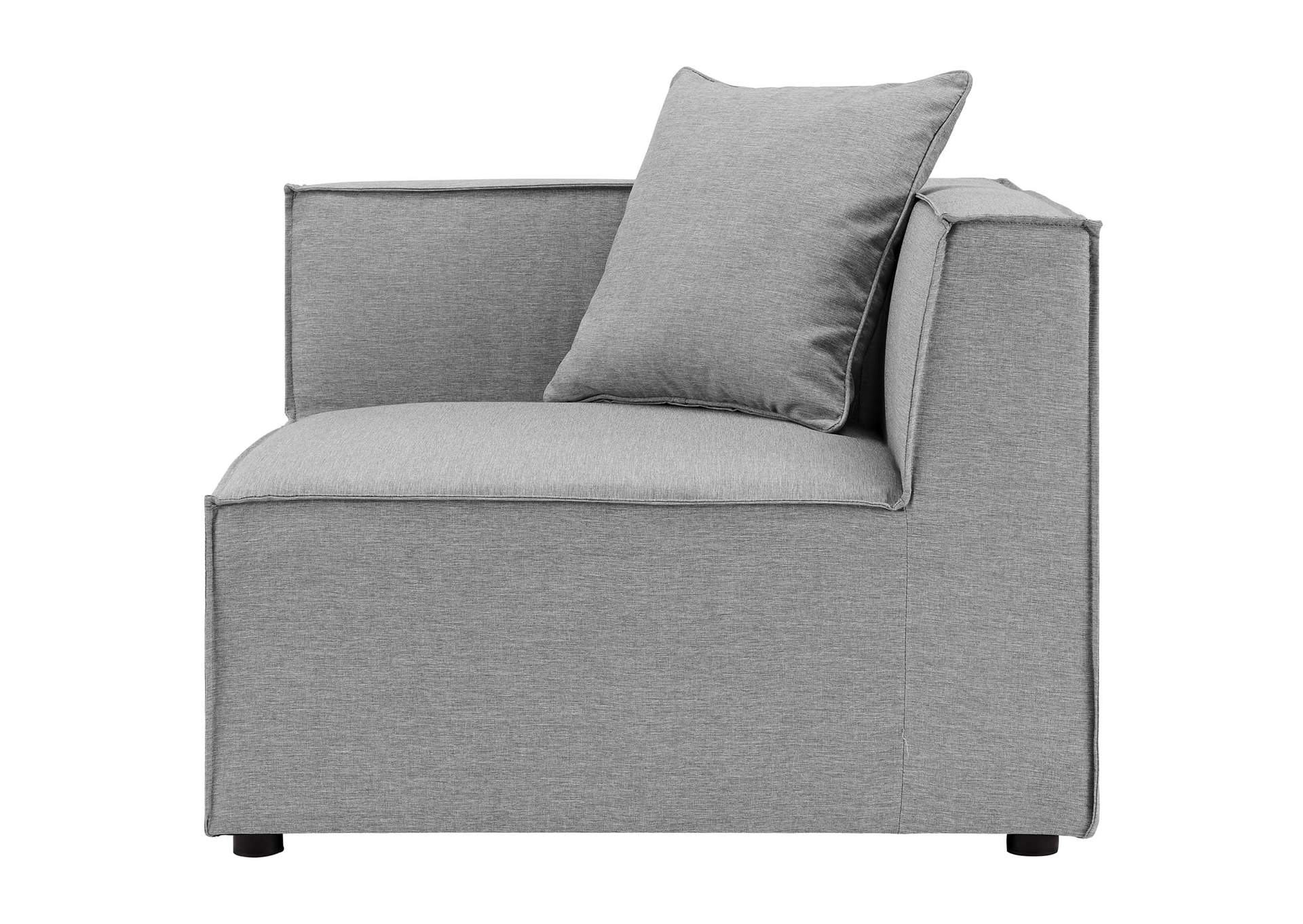 Gray Saybrook Outdoor Patio Upholstered 6-Piece Sectional Sofa,Modway