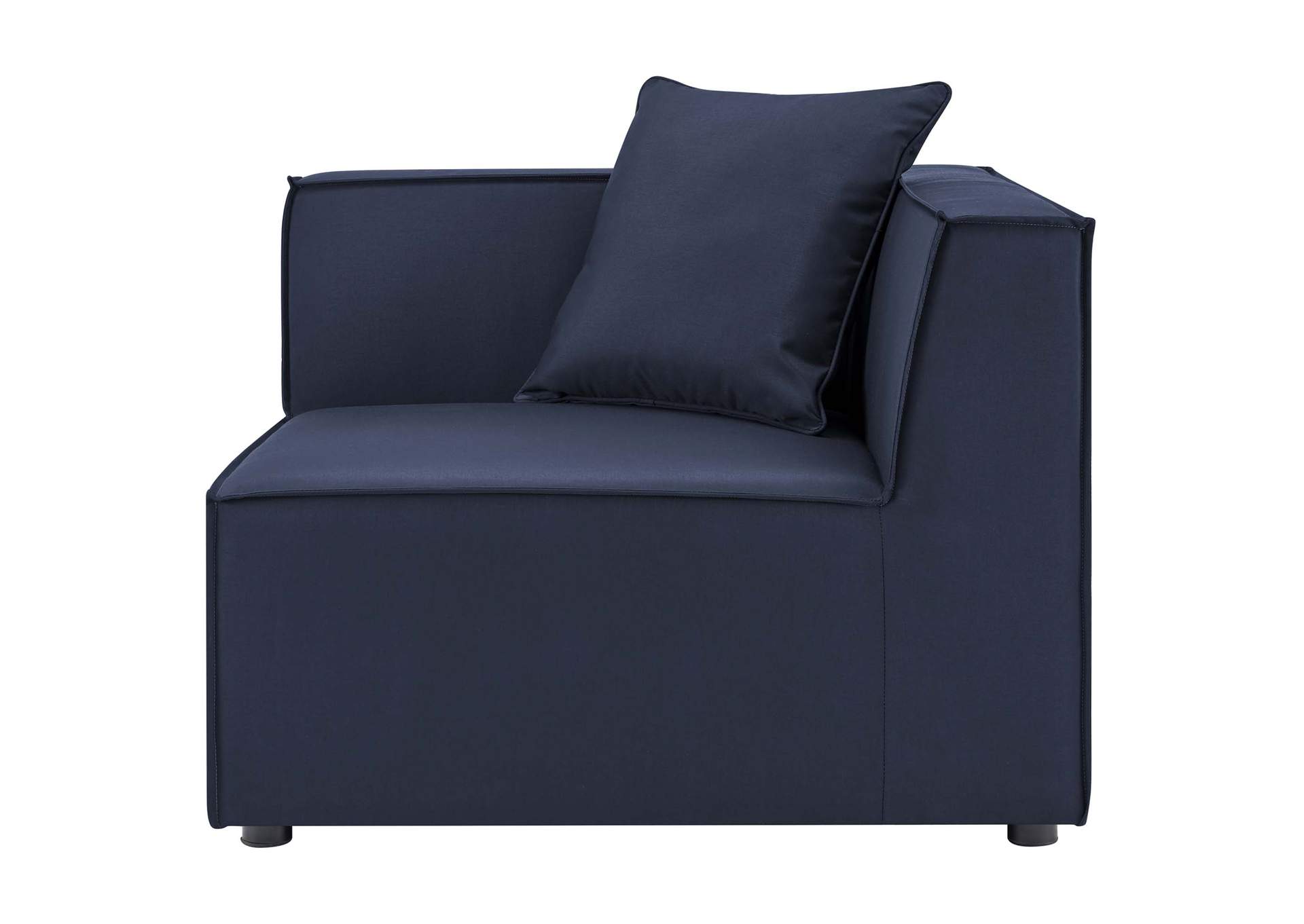 Navy Saybrook Outdoor Patio Upholstered 8-Piece Sectional Sofa,Modway