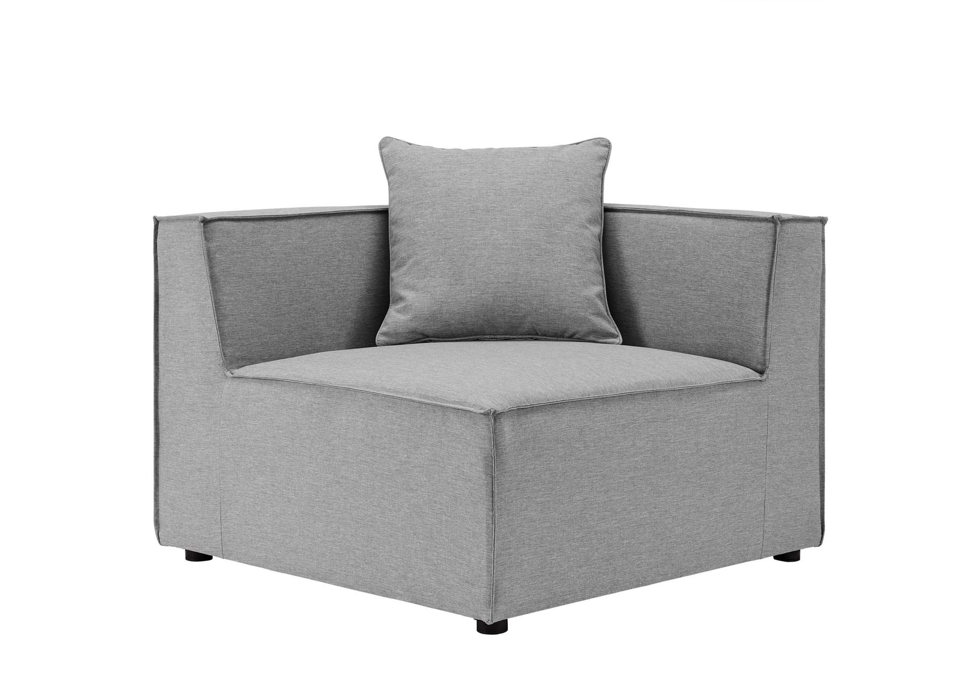 Gray Saybrook Outdoor Patio Upholstered 10-Piece Sectional Sofa,Modway