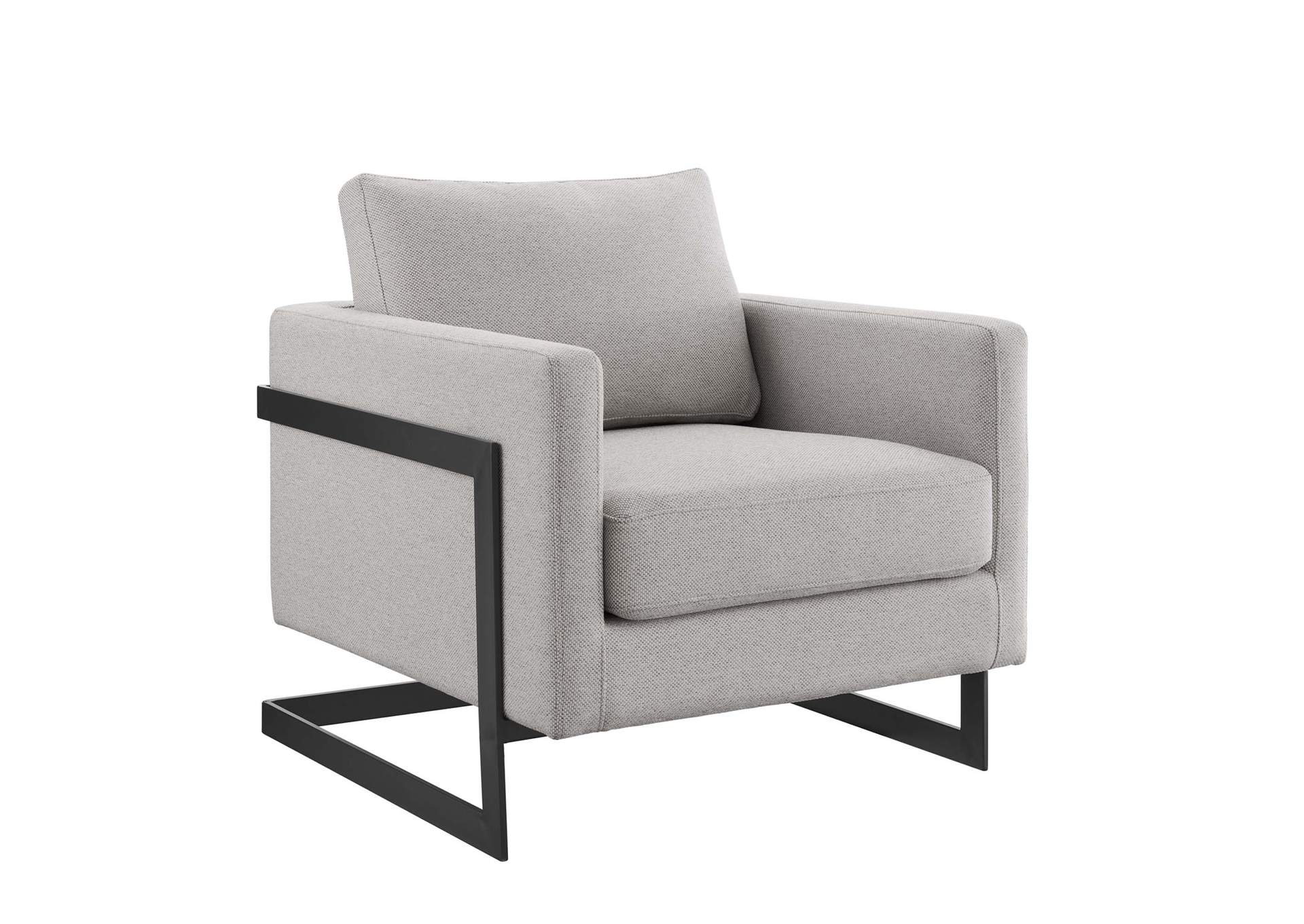 Black Camel Posse Upholstered Fabric Accent Chair,Modway