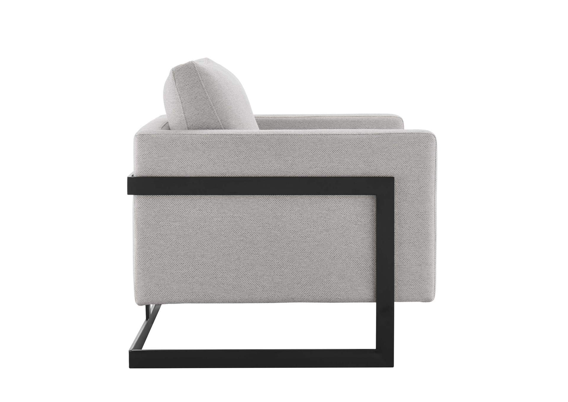 Black Camel Posse Upholstered Fabric Accent Chair,Modway