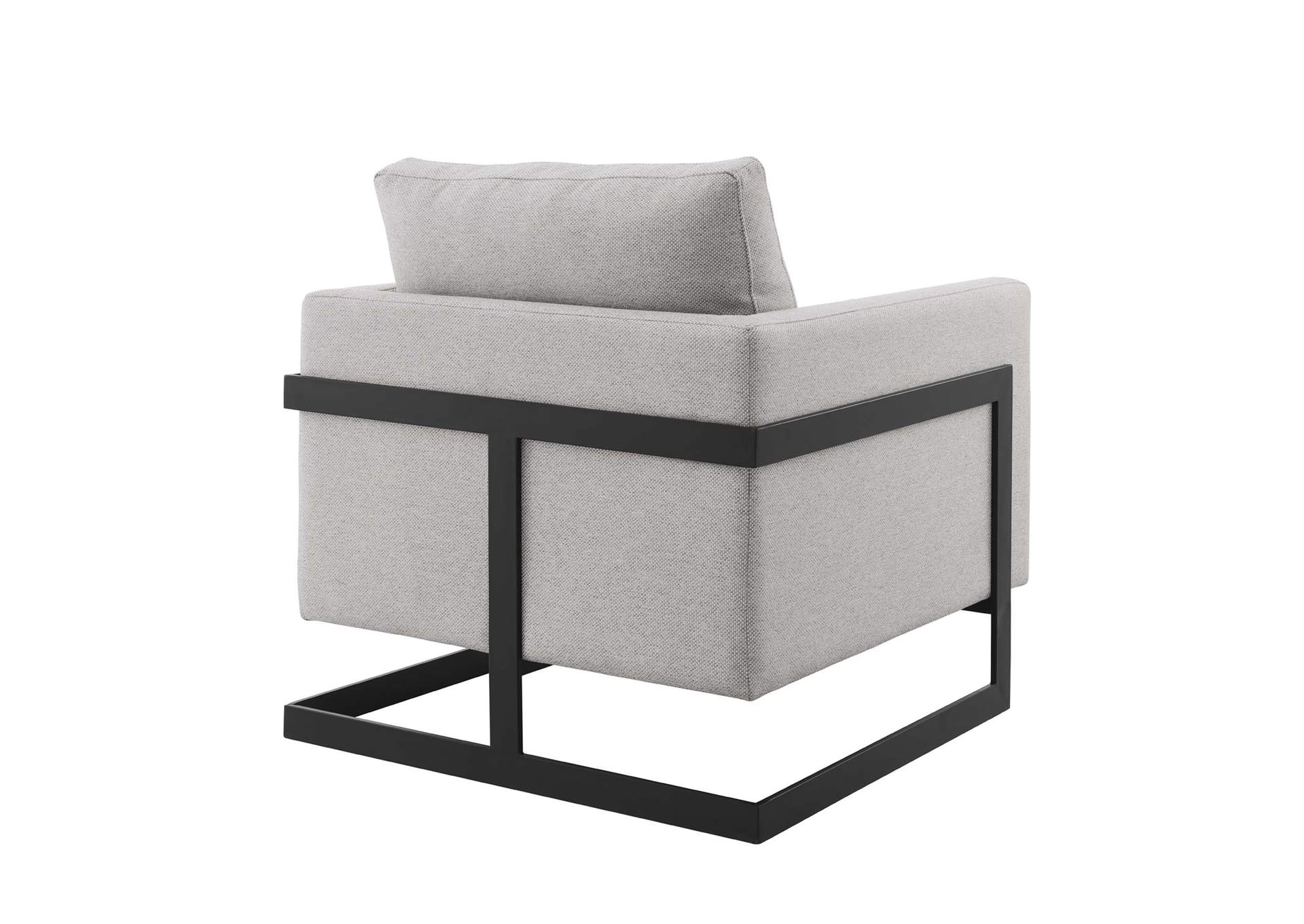 Black Camel Posse Upholstered Fabric Accent Chair,Modway