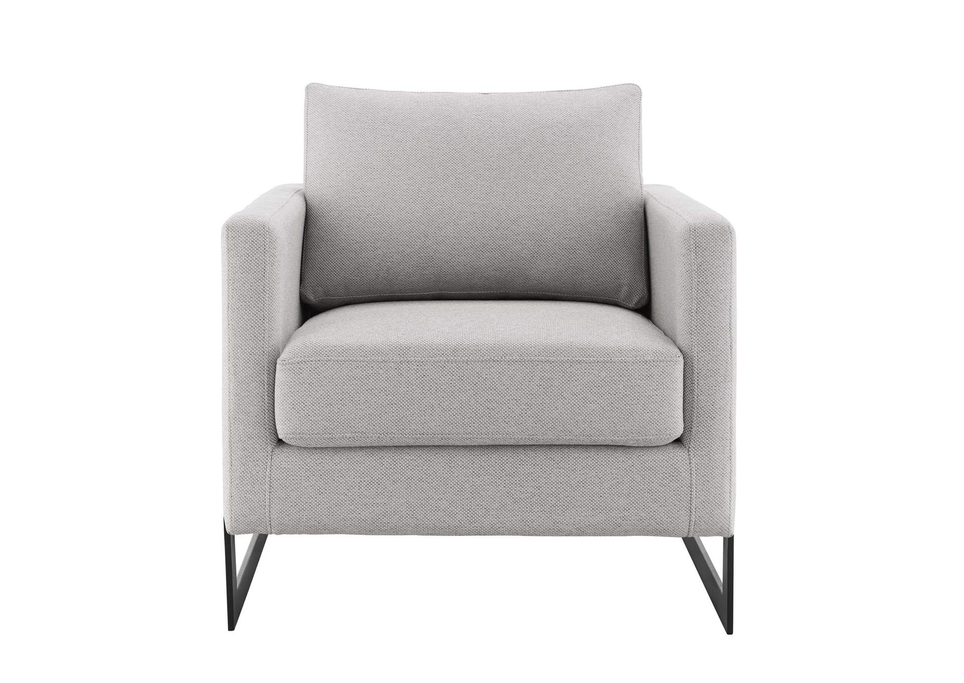 Black Camel Posse Upholstered Fabric Accent Chair,Modway