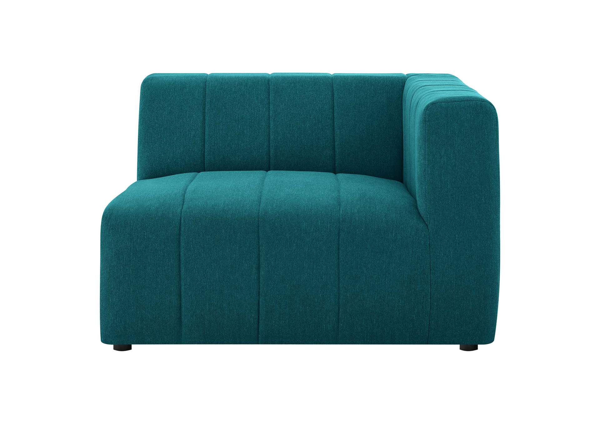 Teal Bartlett Upholstered Fabric Right-Arm Chair,Modway