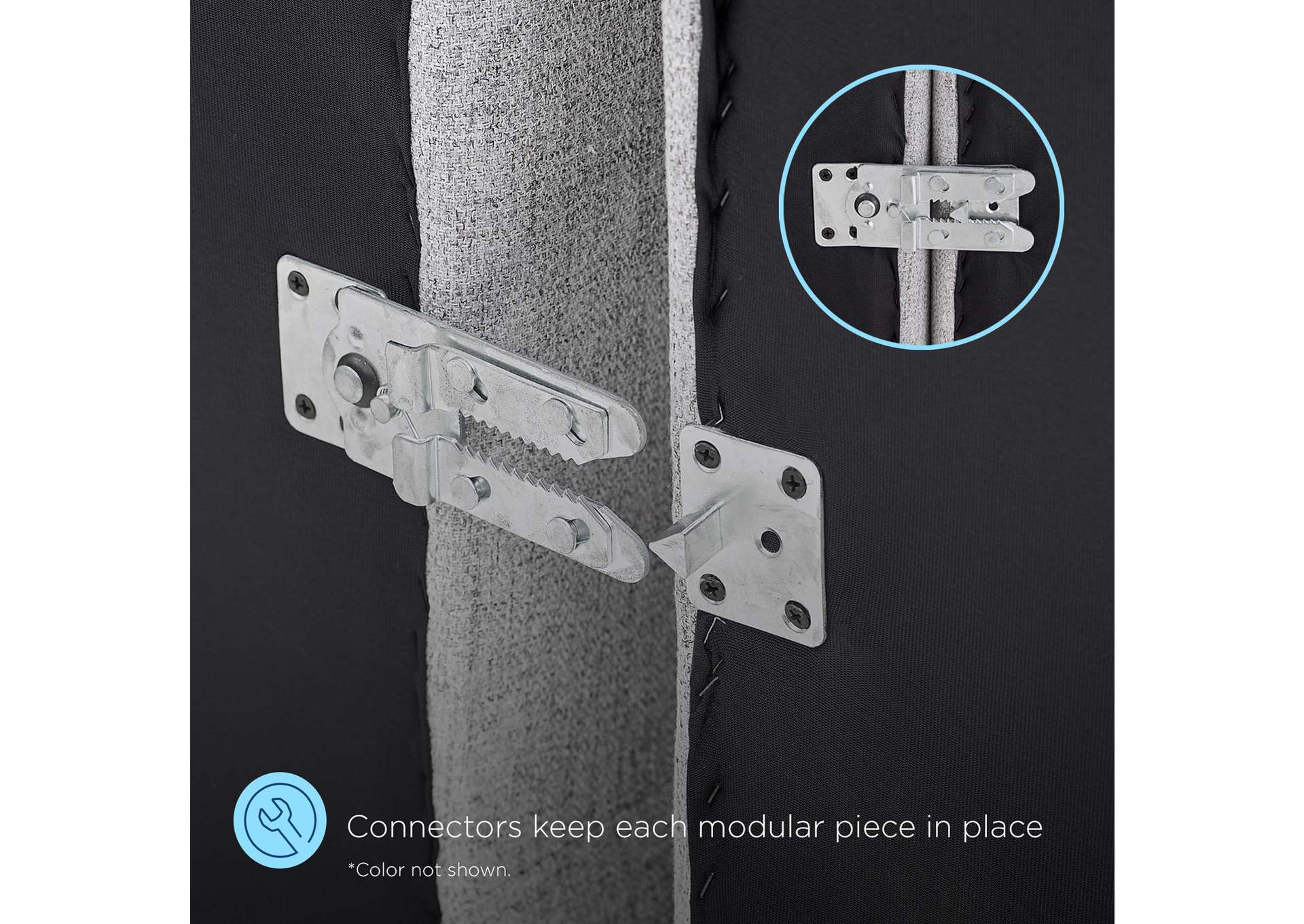 Teal Bartlett Upholstered Fabric Right-Arm Chair,Modway