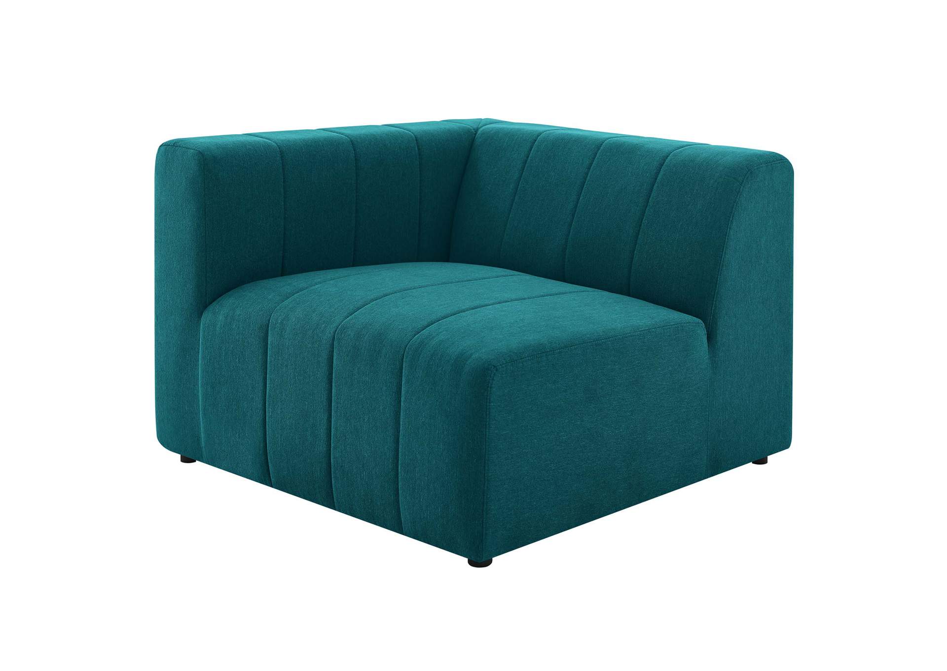 Teal Bartlett Upholstered Fabric Left-Arm Chair,Modway