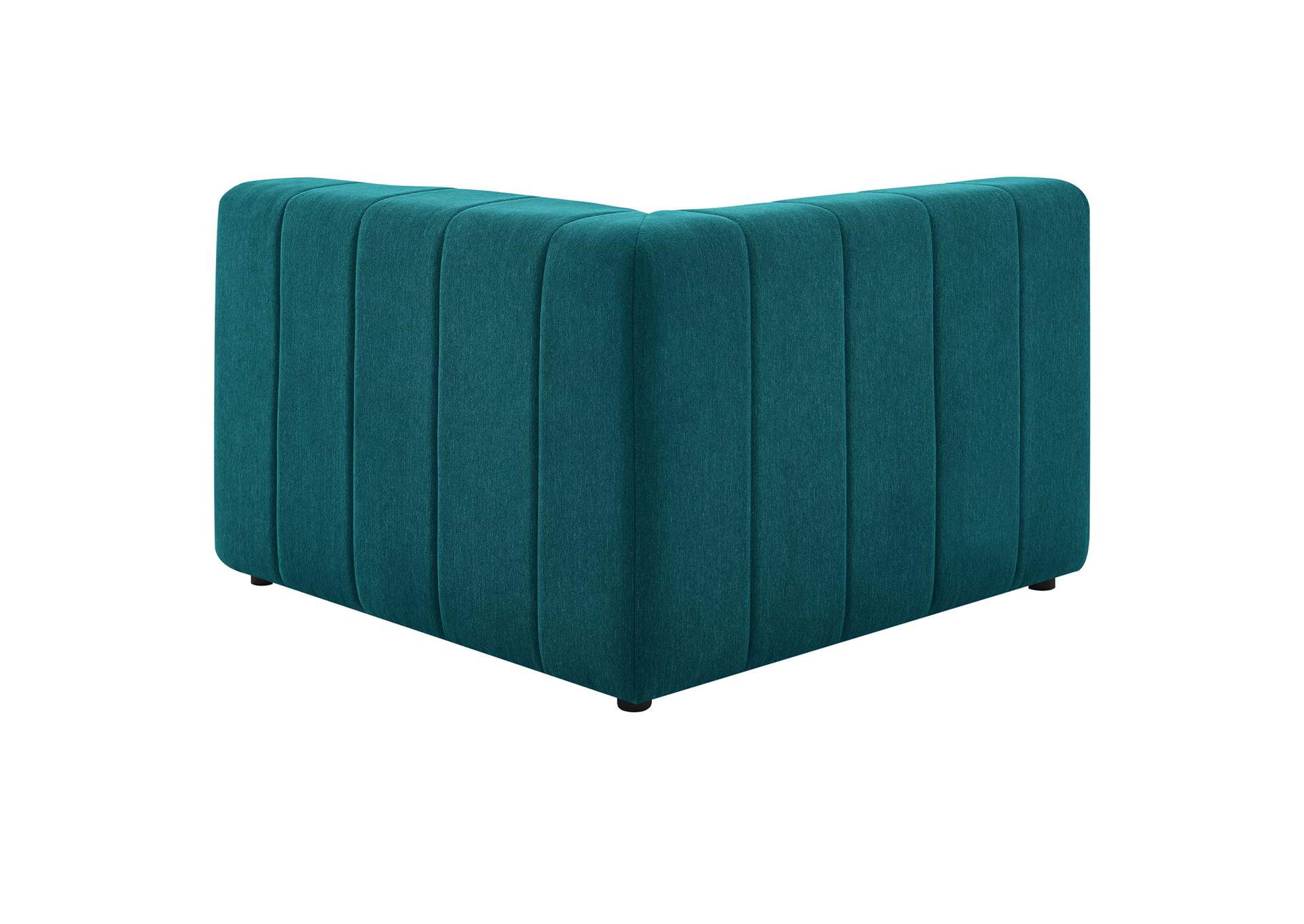 Teal Bartlett Upholstered Fabric Left-Arm Chair,Modway