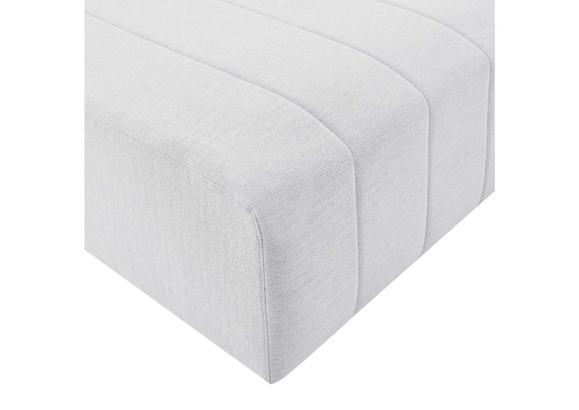 Ivory Bartlett Upholstered Fabric Ottoman,Modway