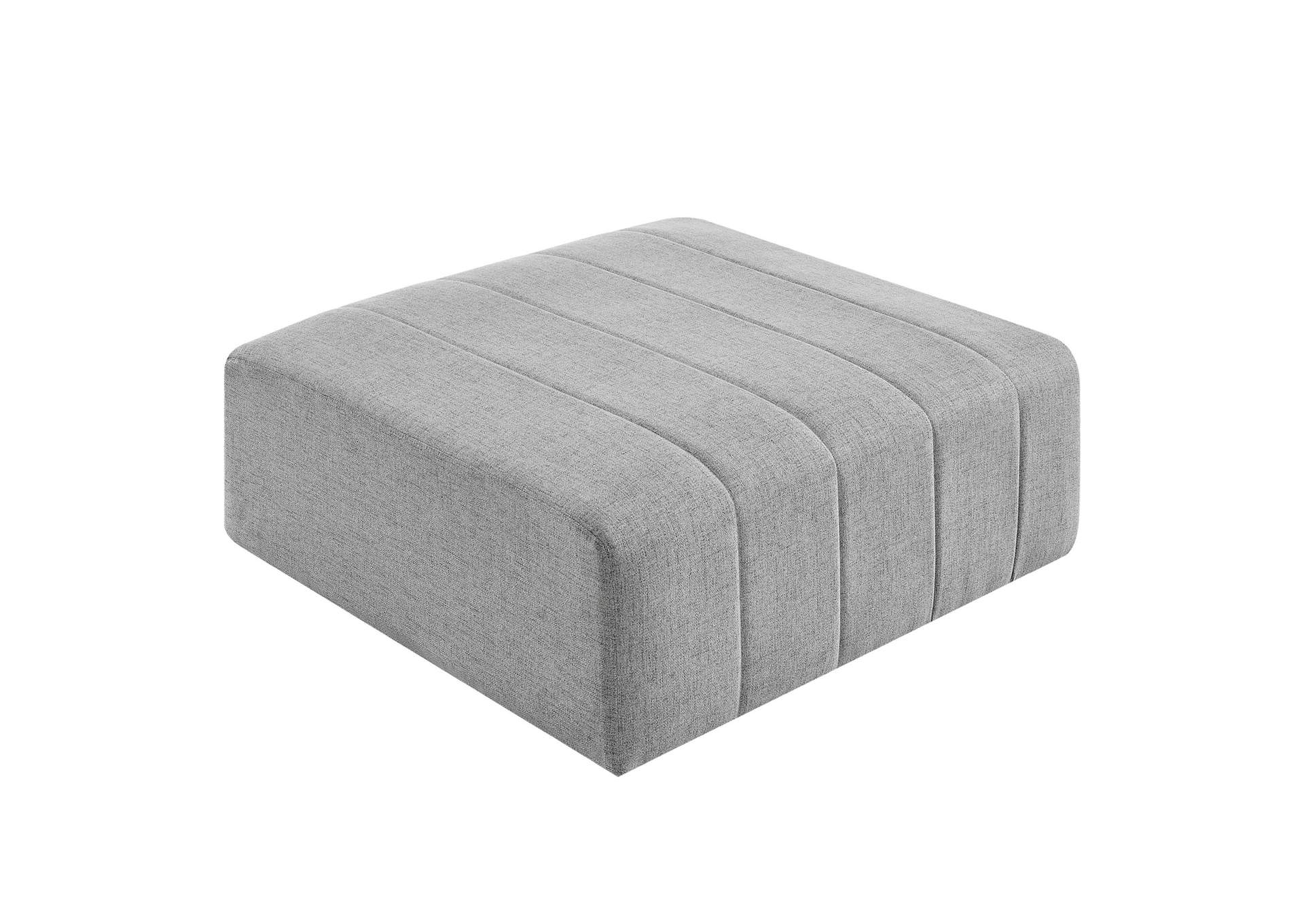 Light Gray Bartlett Upholstered Fabric Ottoman,Modway