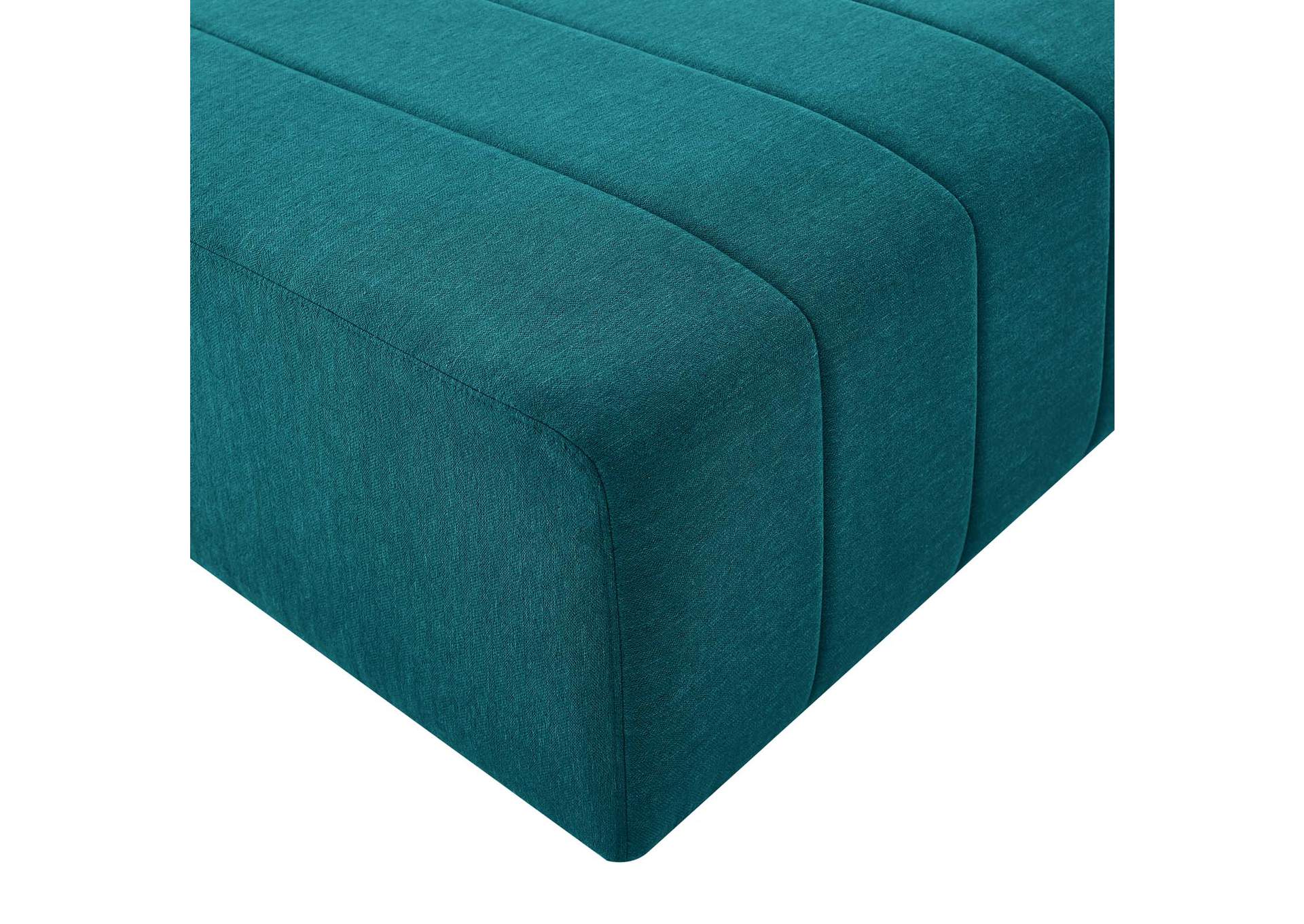 Teal Bartlett Upholstered Fabric Ottoman,Modway
