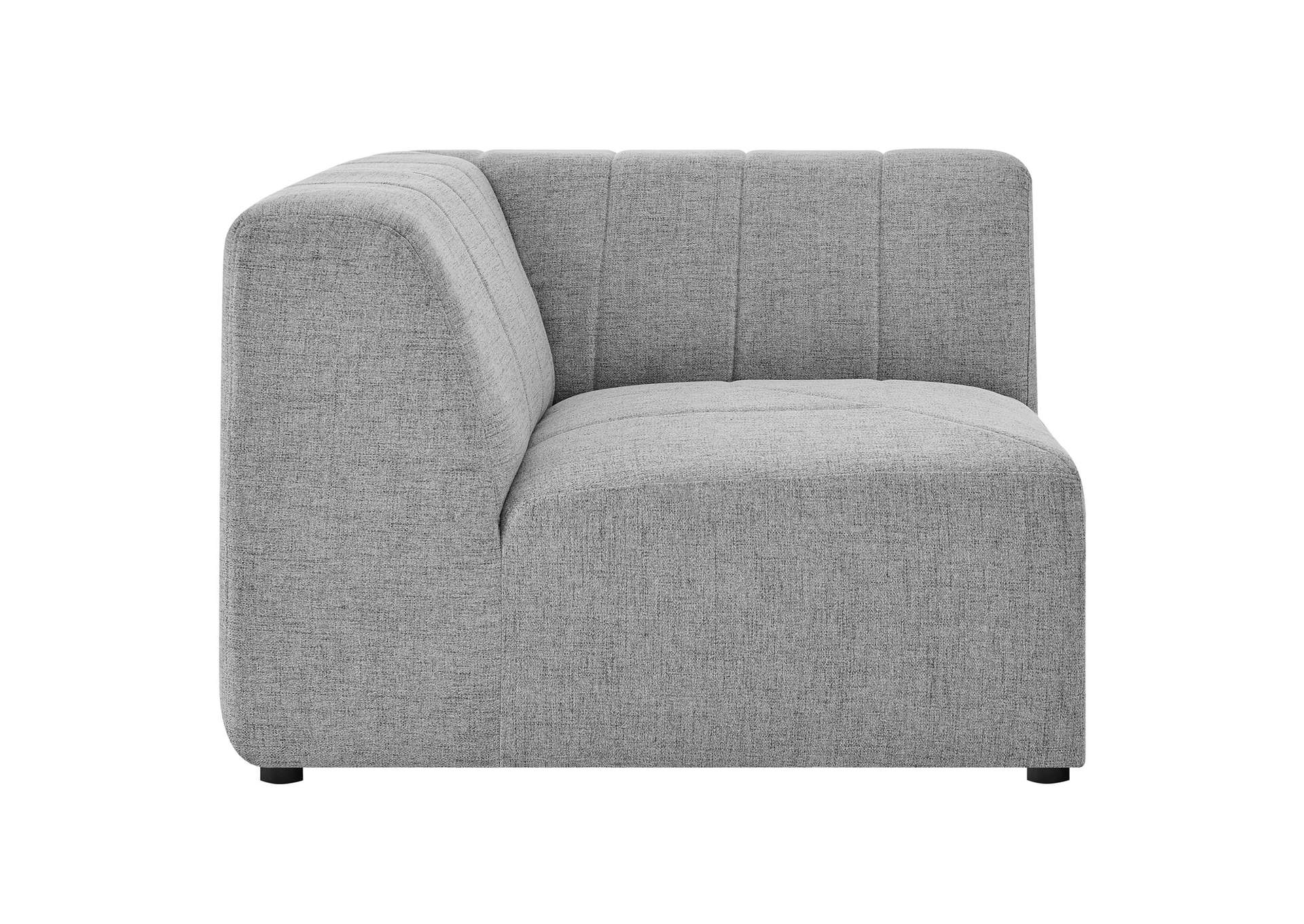 Light Gray Bartlett Upholstered Fabric Corner Chair,Modway