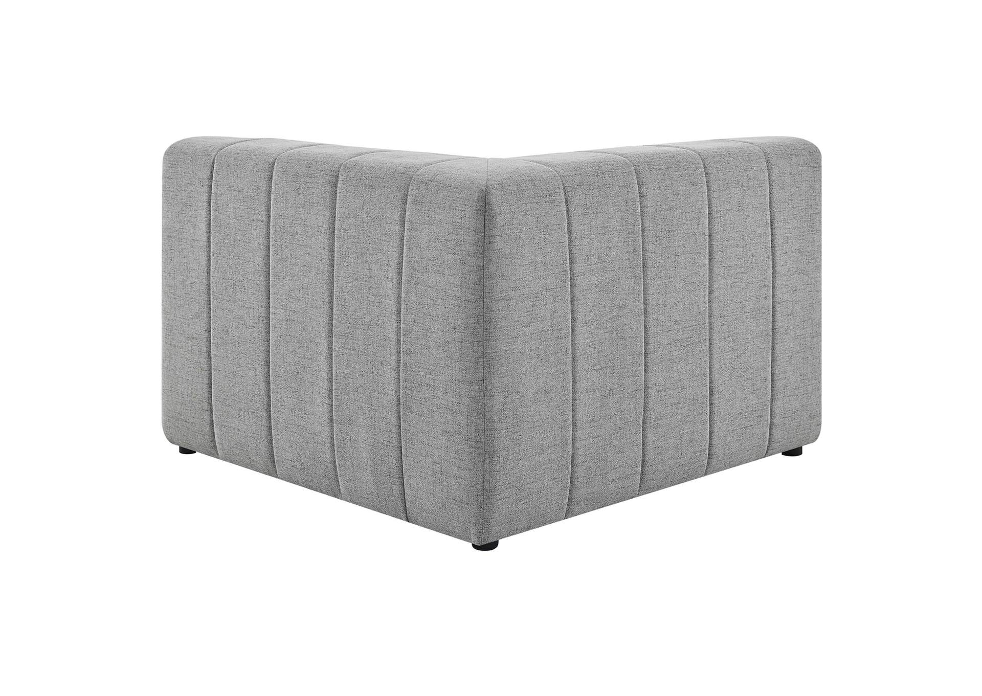 Light Gray Bartlett Upholstered Fabric Corner Chair,Modway