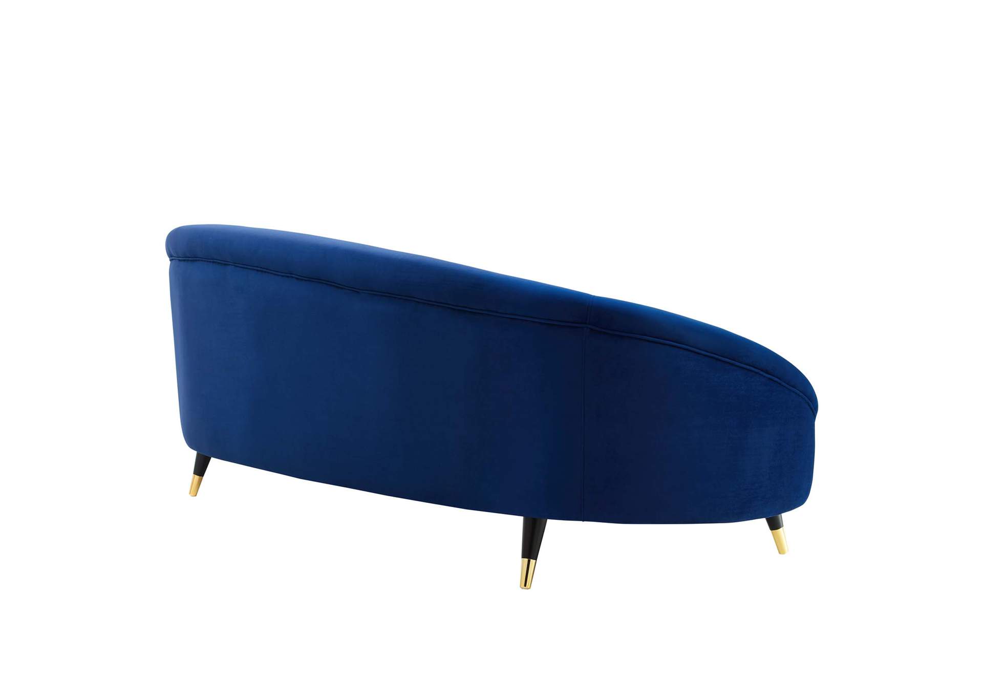 Navy Echo Performance Velvet Sofa,Modway
