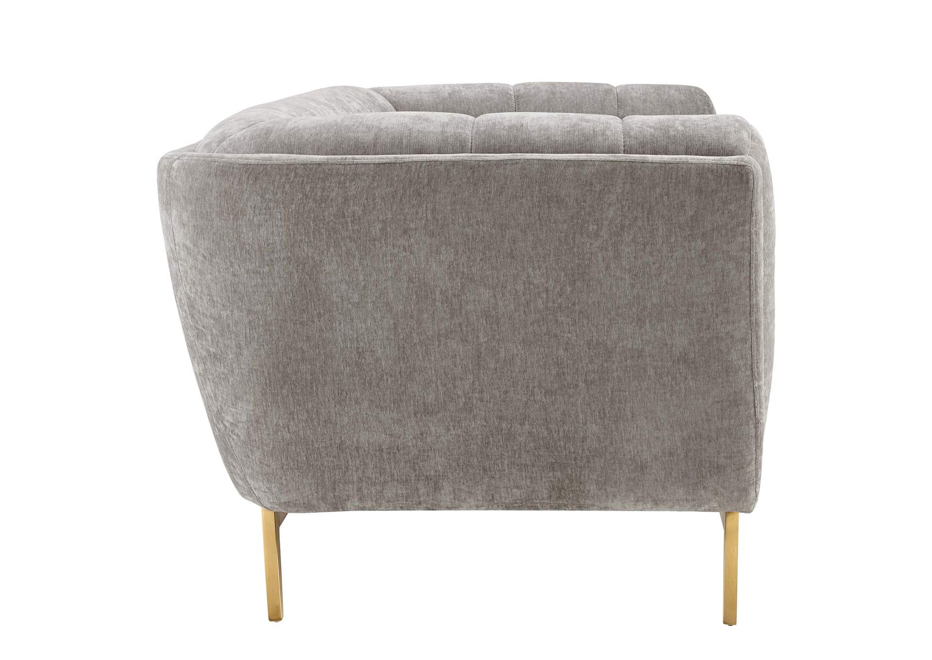 Light Gray Bestow Crushed Performance Velvet Sofa,Modway
