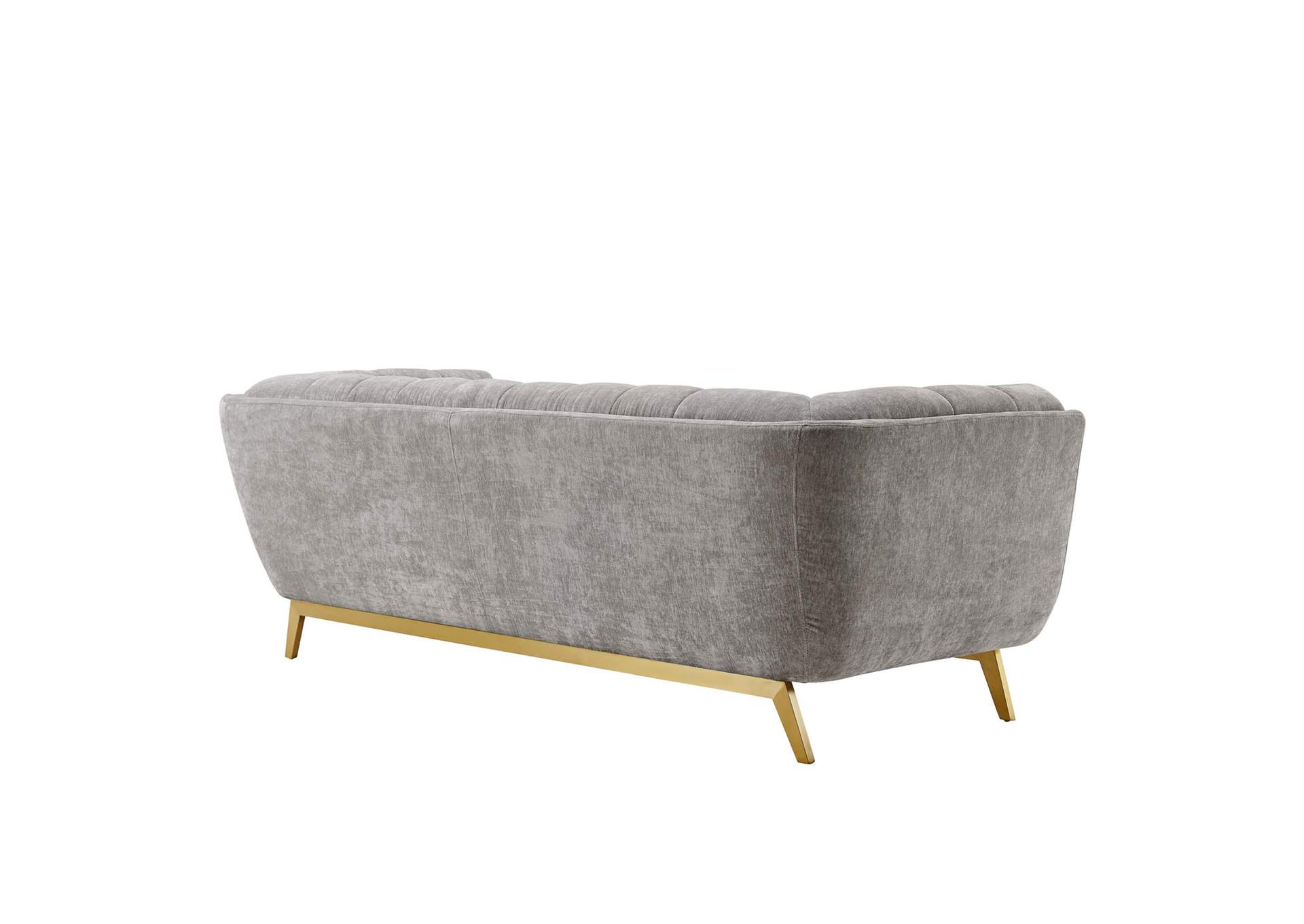 Light Gray Bestow Crushed Performance Velvet Sofa,Modway