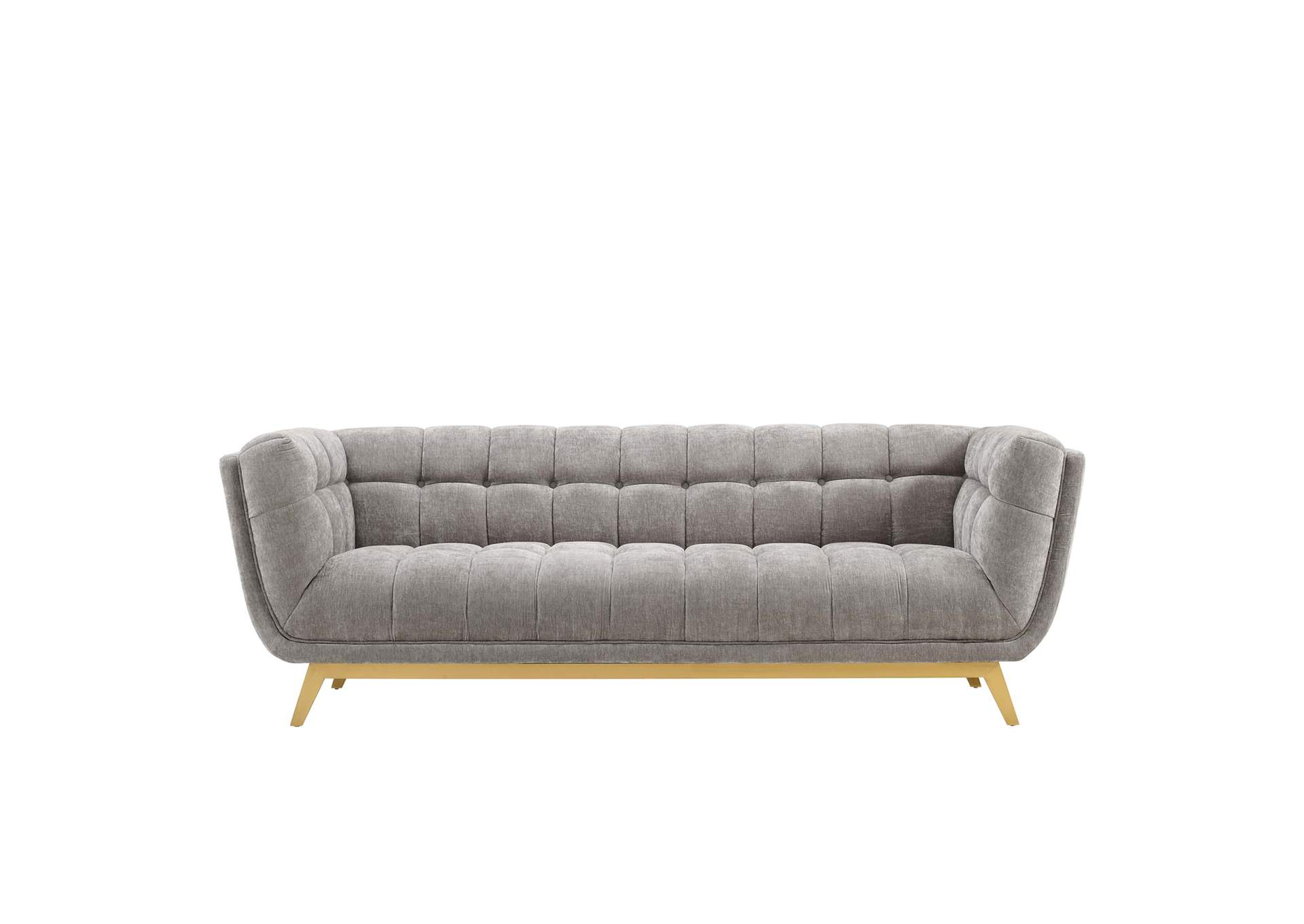 Light Gray Bestow Crushed Performance Velvet Sofa,Modway