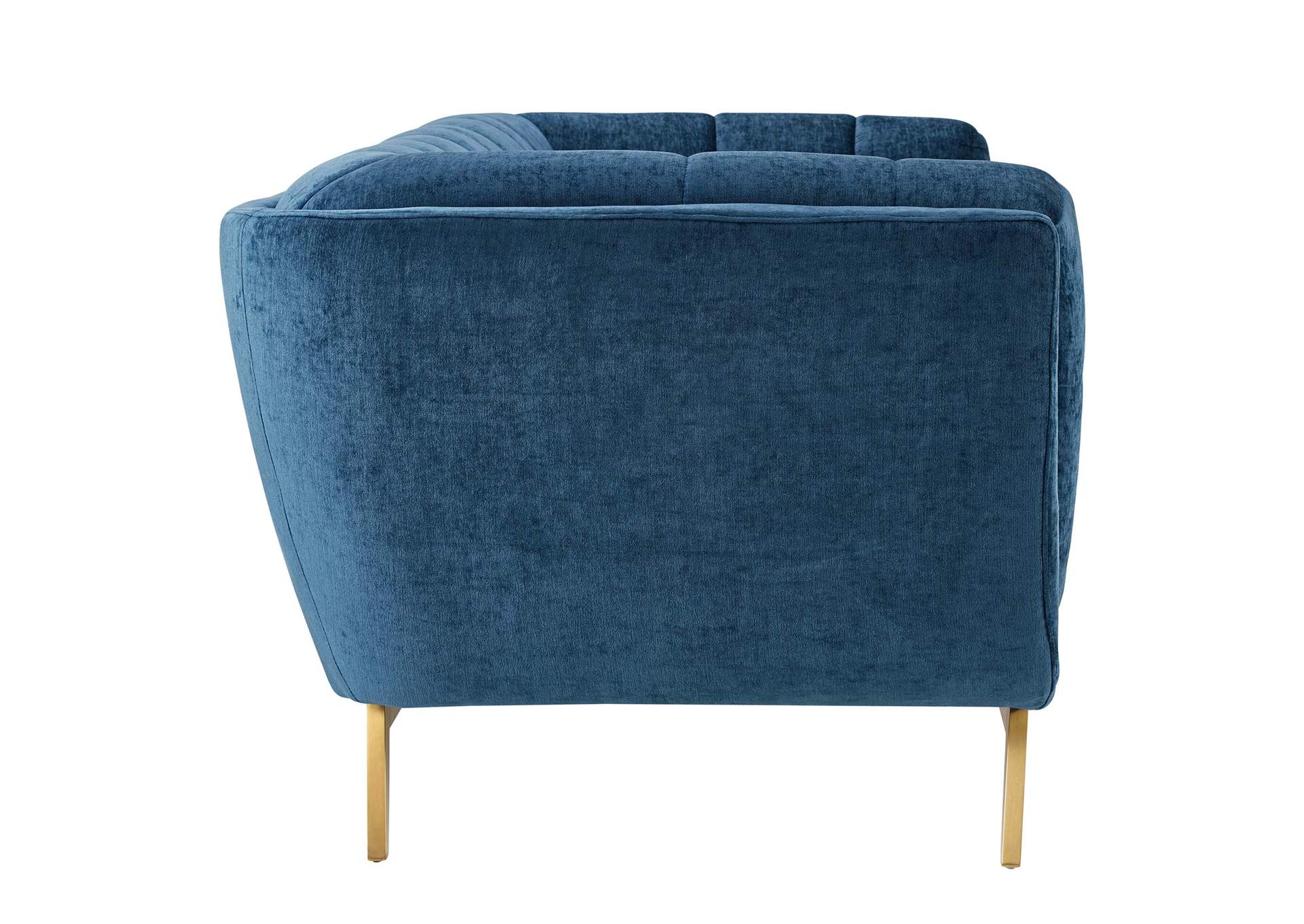 Navy Bestow Crushed Performance Velvet Sofa,Modway