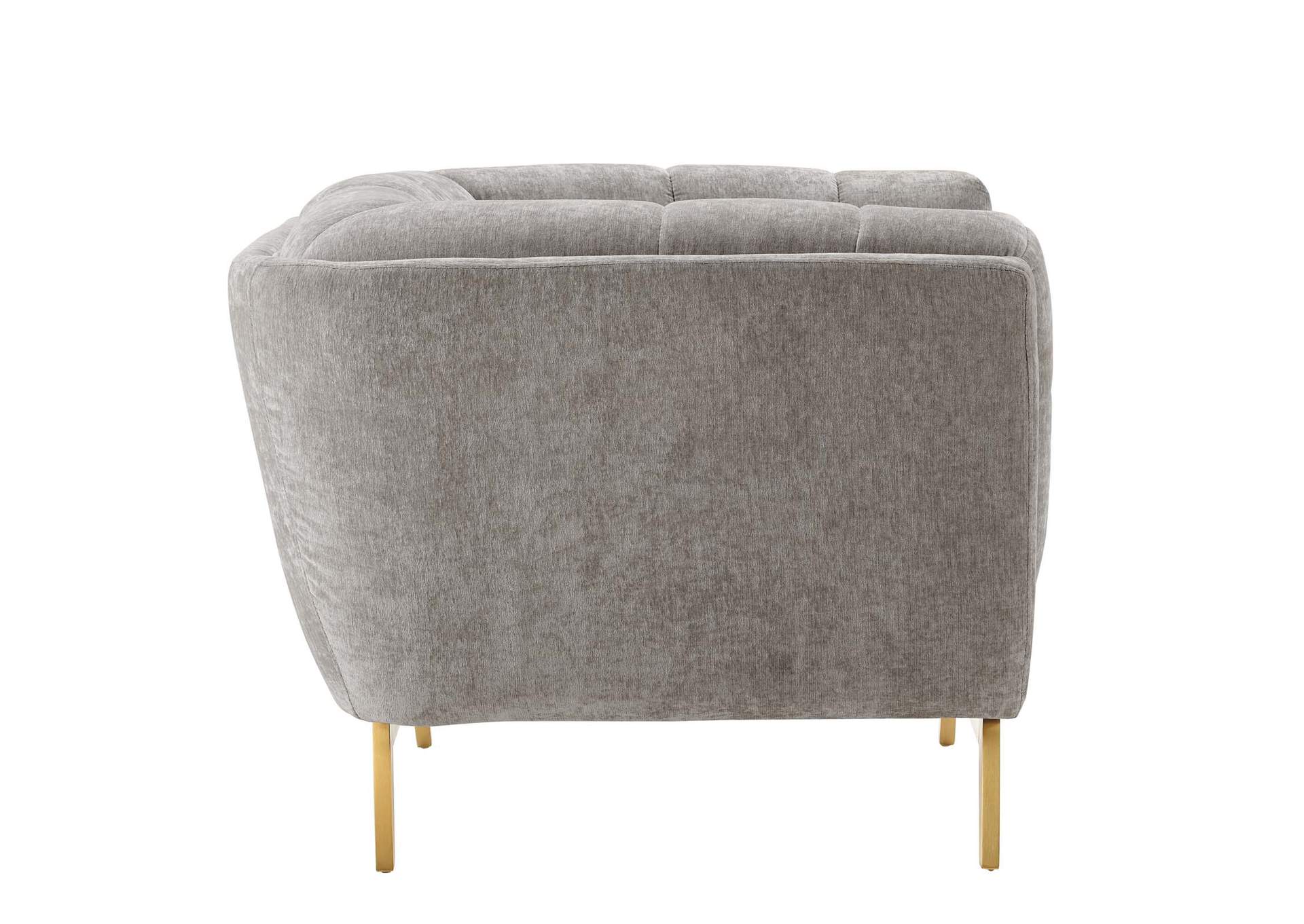 Light Gray Bestow Crushed Performance Velvet Arm Chair,Modway