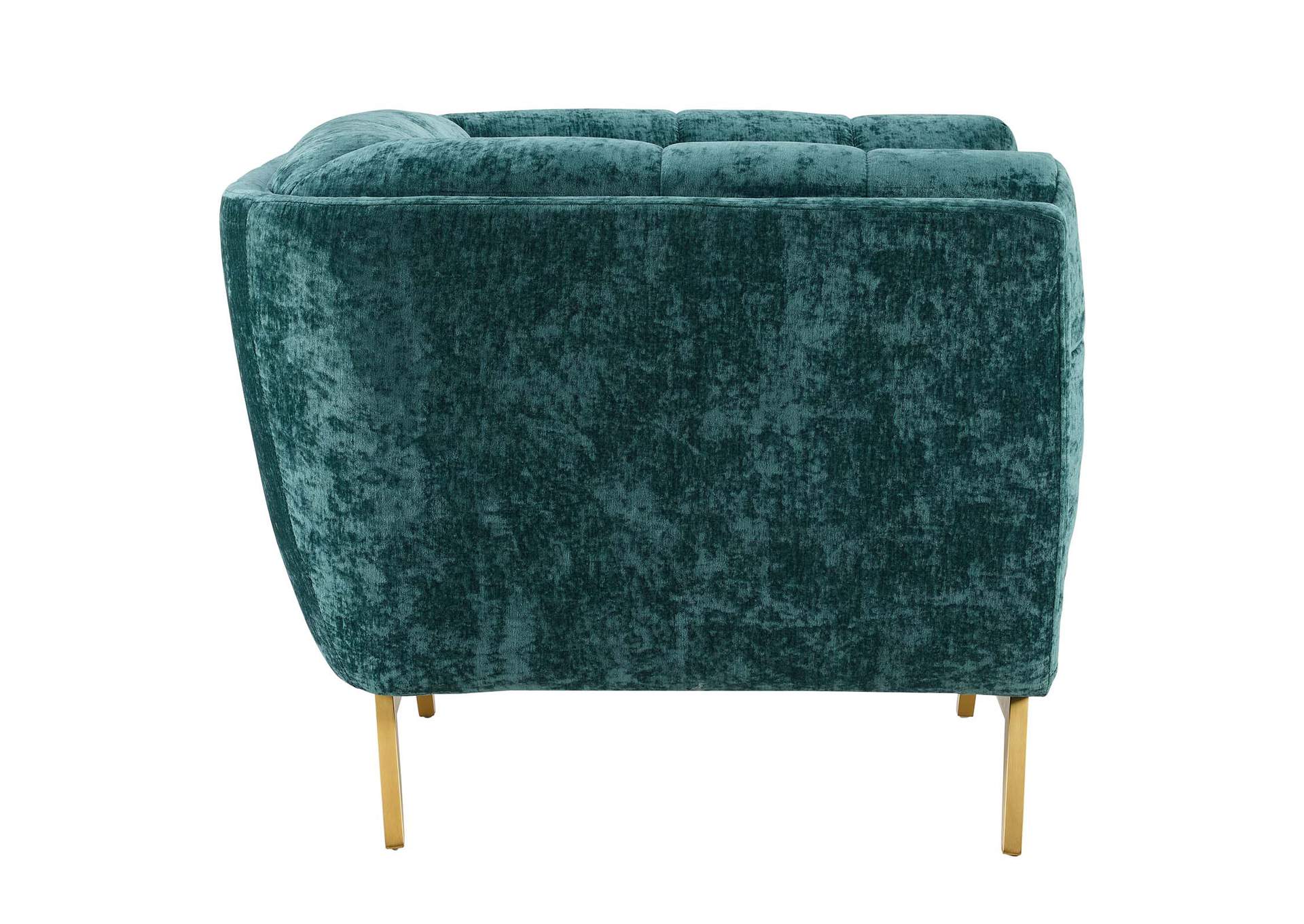 Teal Bestow Crushed Performance Velvet Arm Chair,Modway