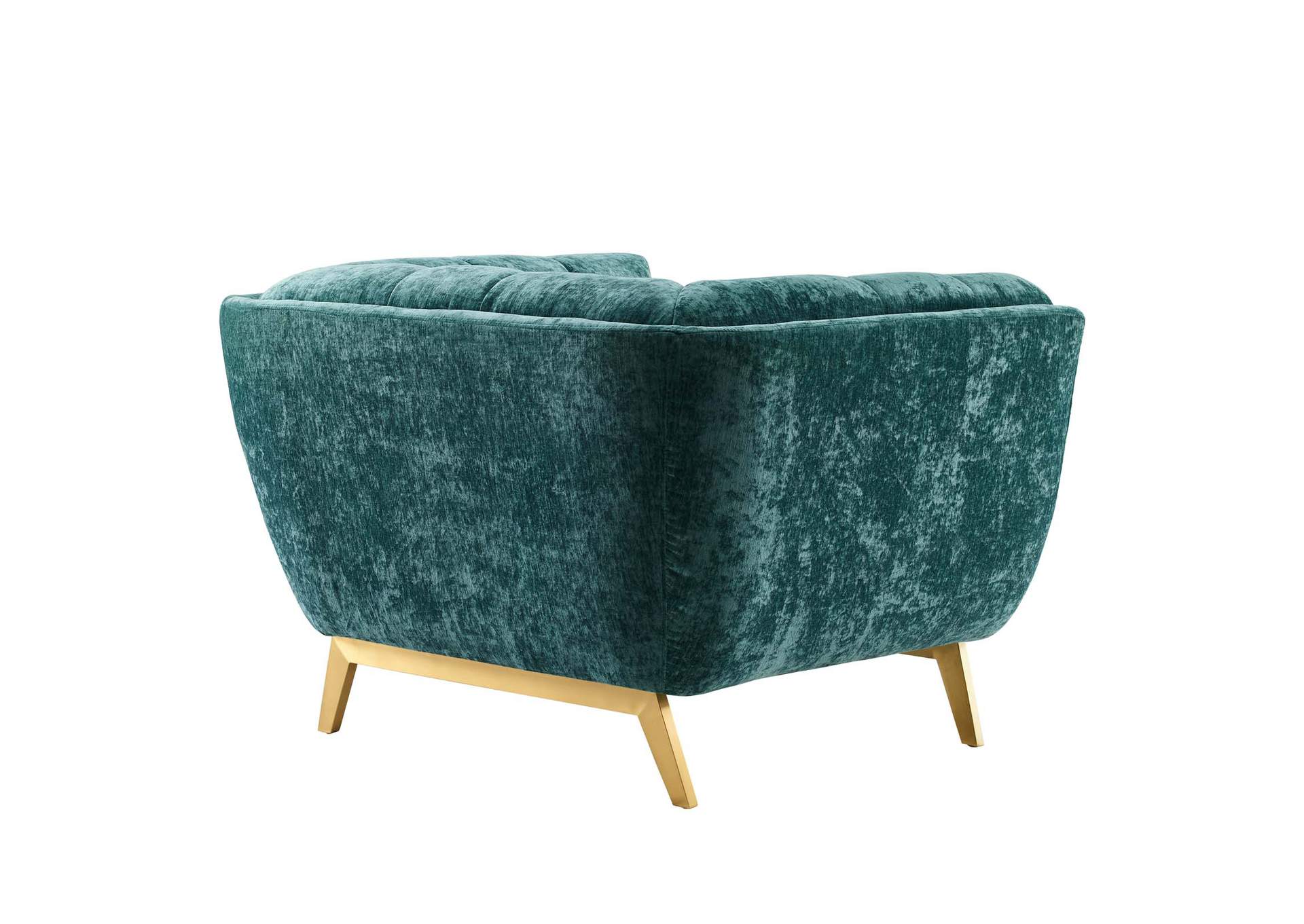 Teal Bestow Crushed Performance Velvet Arm Chair,Modway