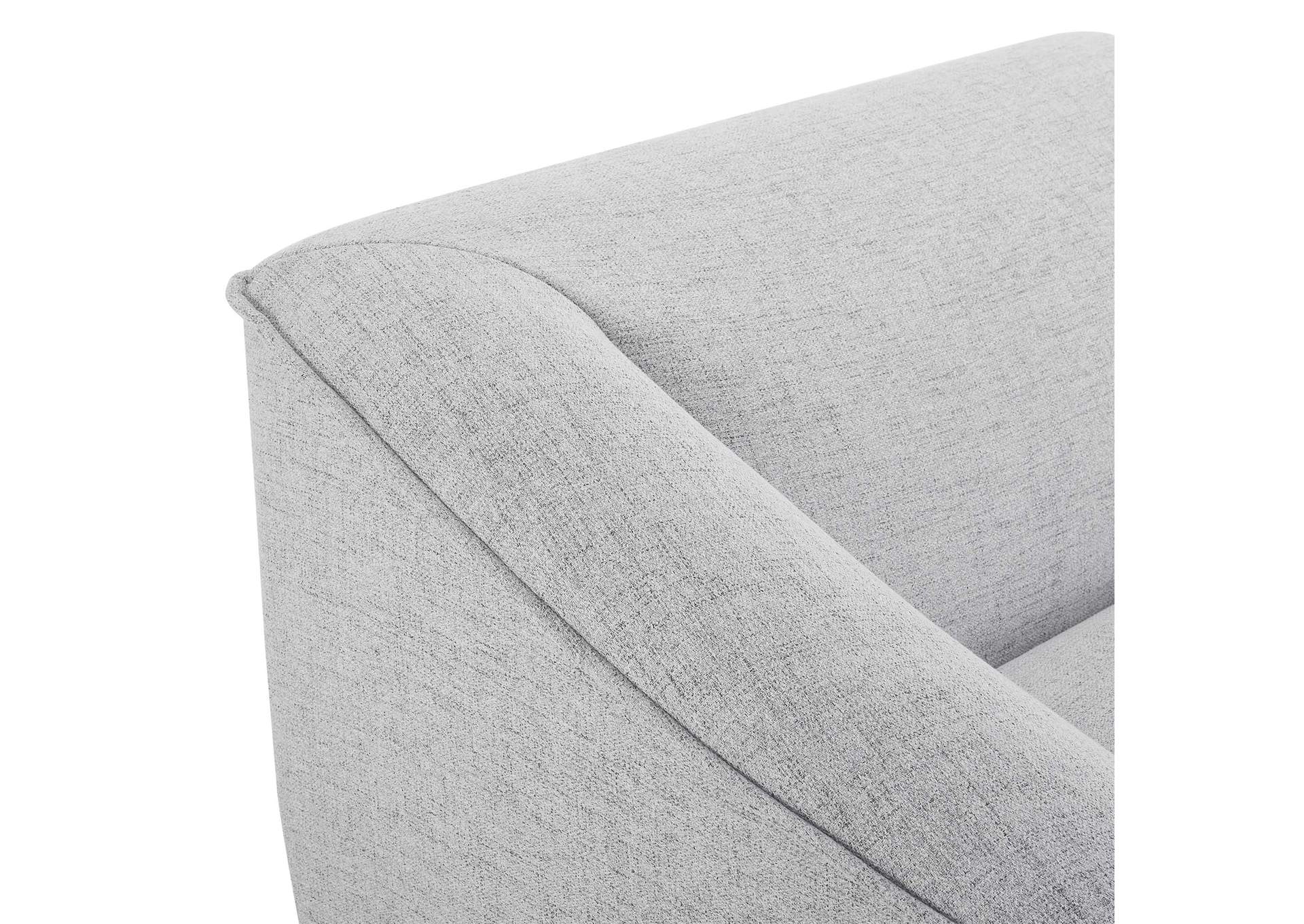 Light Gray Comprise Left-Arm Sectional Sofa Chair,Modway