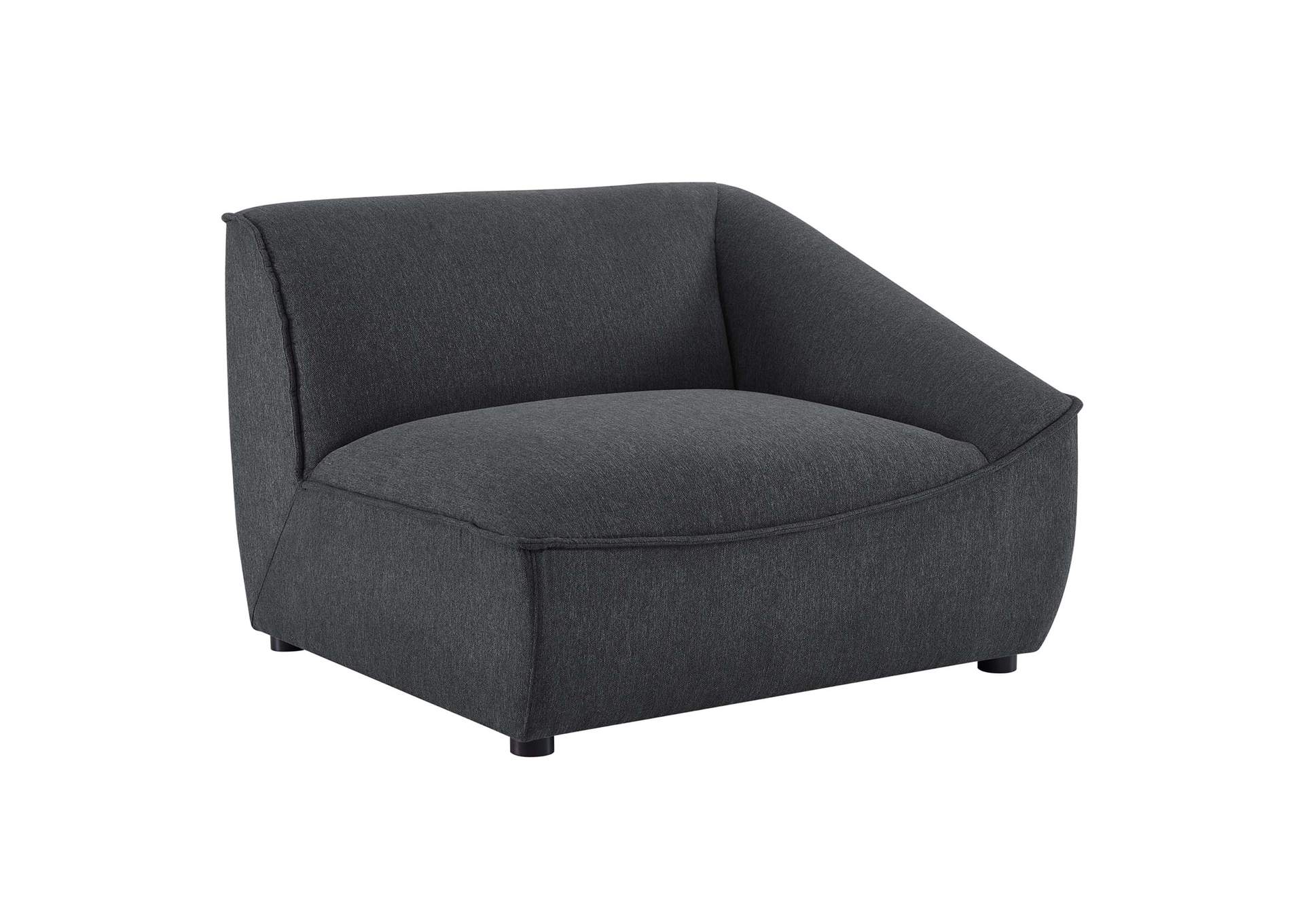 Charcoal Comprise Right-Arm Sectional Sofa Chair,Modway
