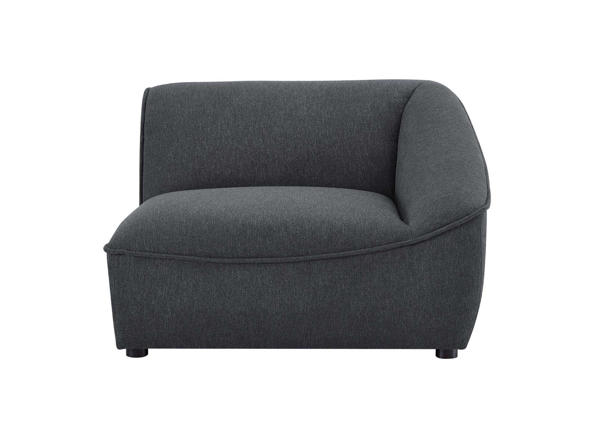 Charcoal Comprise Right-Arm Sectional Sofa Chair,Modway
