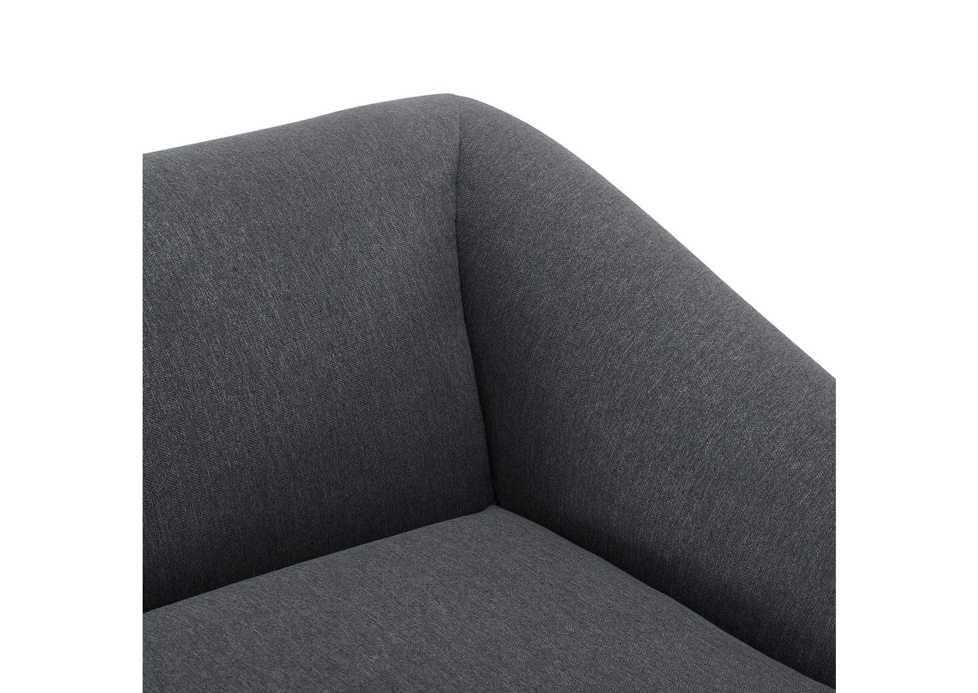 Charcoal Comprise Right-Arm Sectional Sofa Chair,Modway