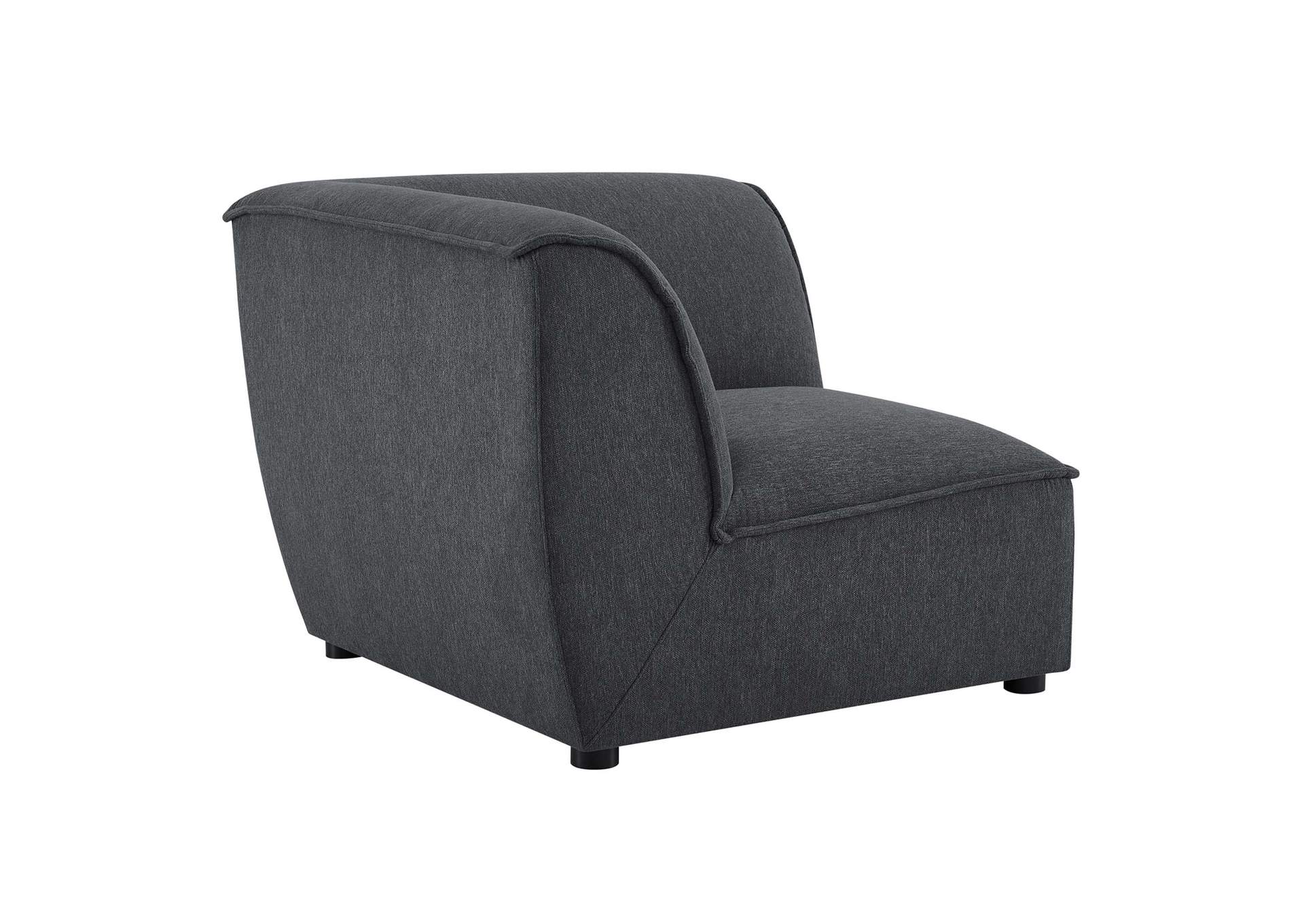 Charcoal Comprise Corner Sectional Sofa Chair,Modway