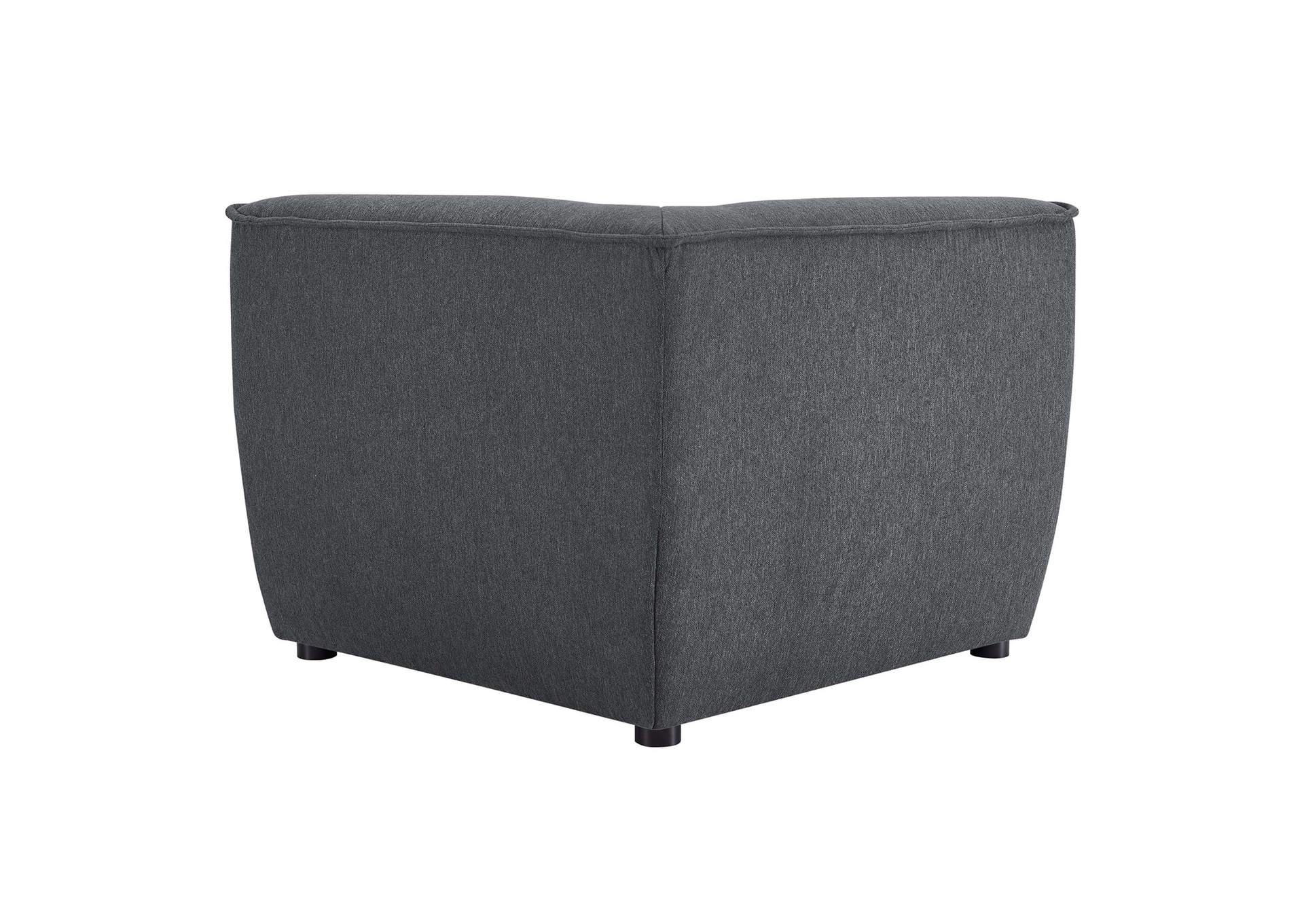 Charcoal Comprise Corner Sectional Sofa Chair,Modway
