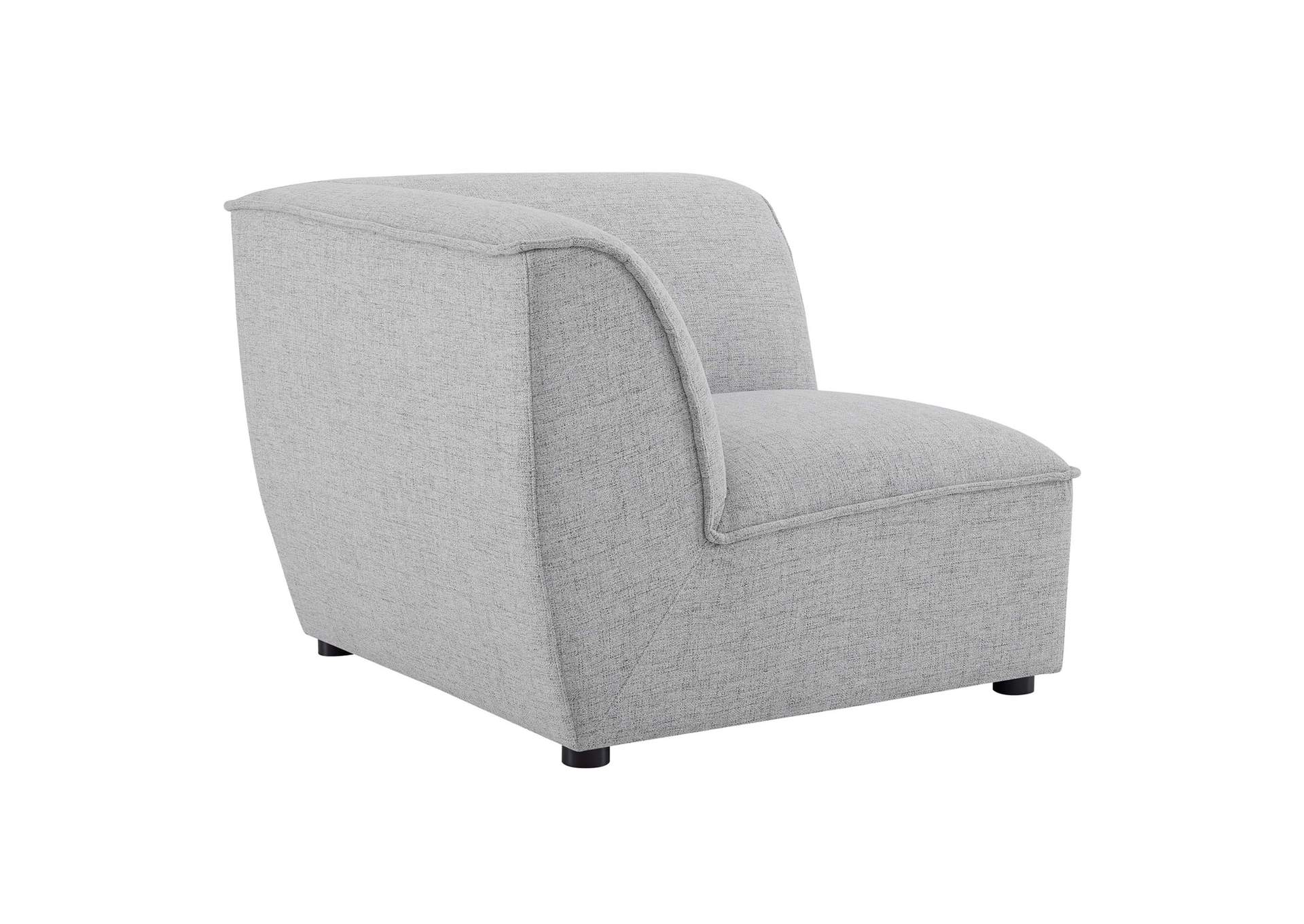 Light Gray Comprise Corner Sectional Sofa Chair,Modway