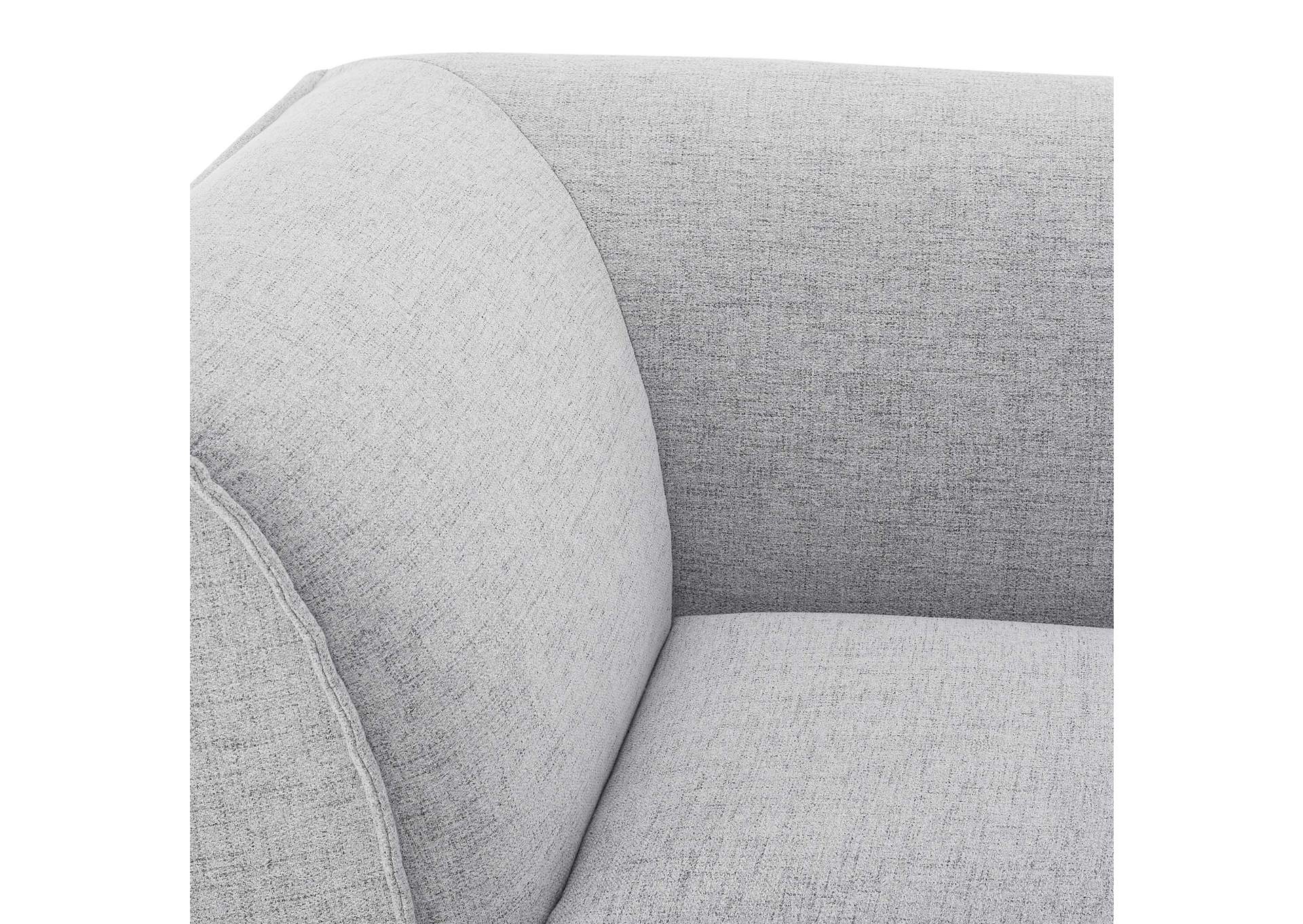 Light Gray Comprise Corner Sectional Sofa Chair,Modway