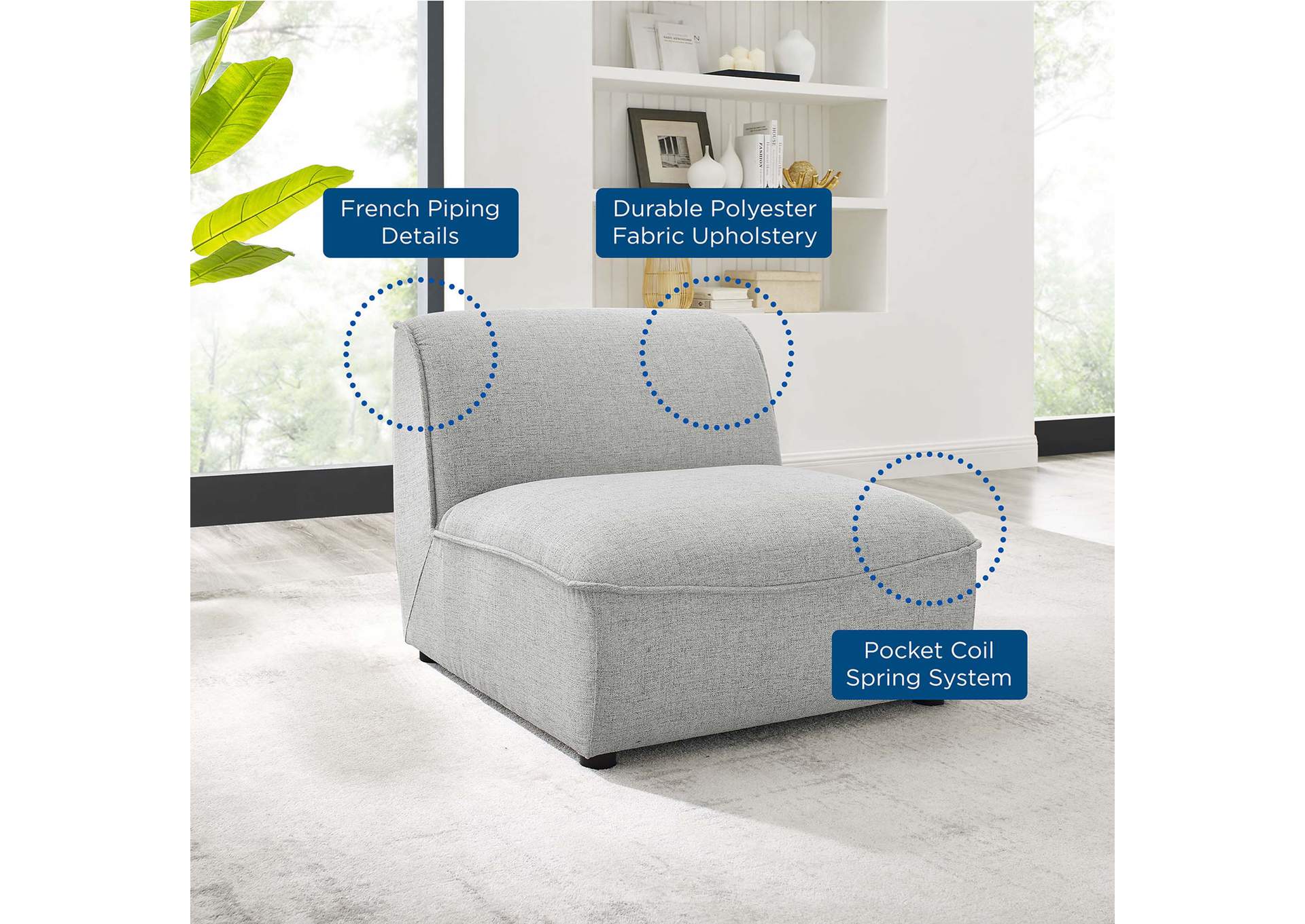 Comprise Armless Chair,Modway