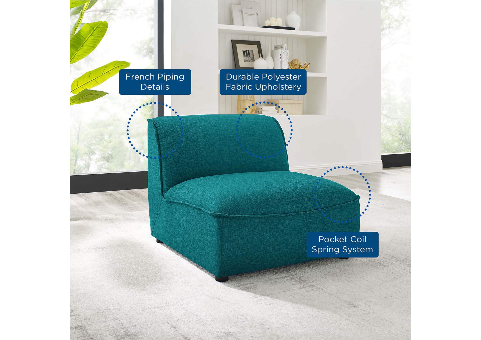 Comprise Armless Chair,Modway