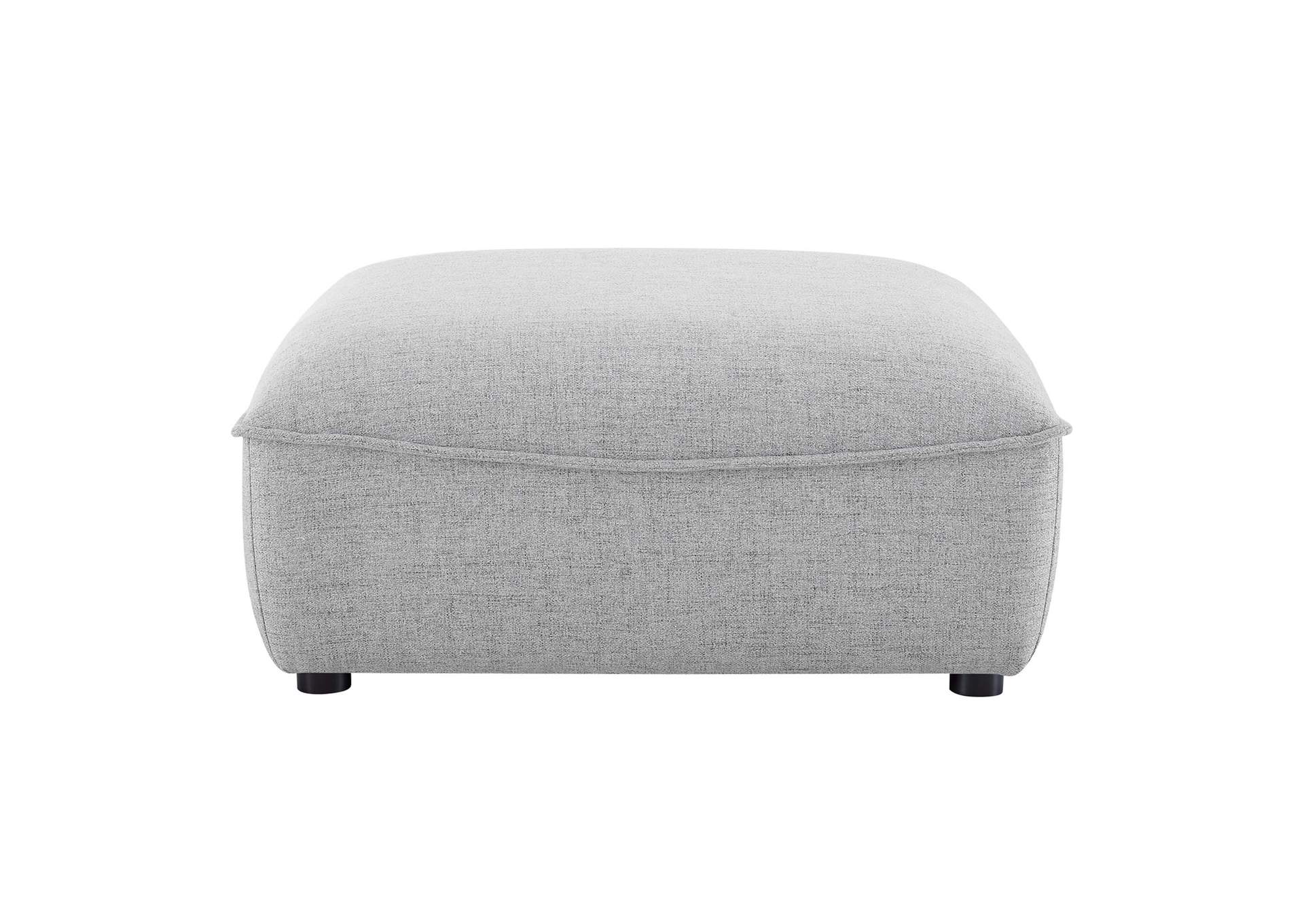 Light Gray Comprise Sectional Sofa Ottoman,Modway